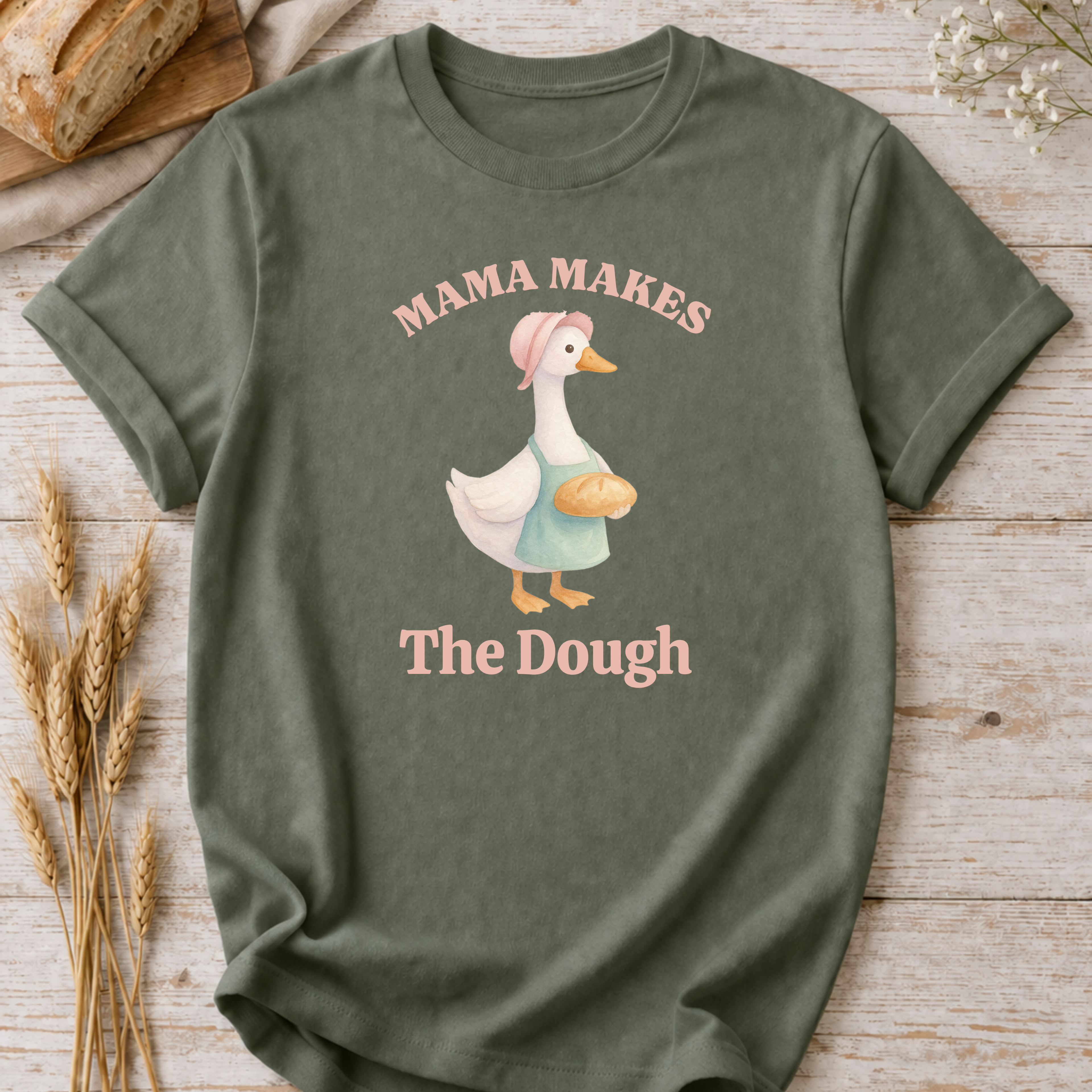 Mama Makes the Dough Silly Goose Mom Baking T-shirt