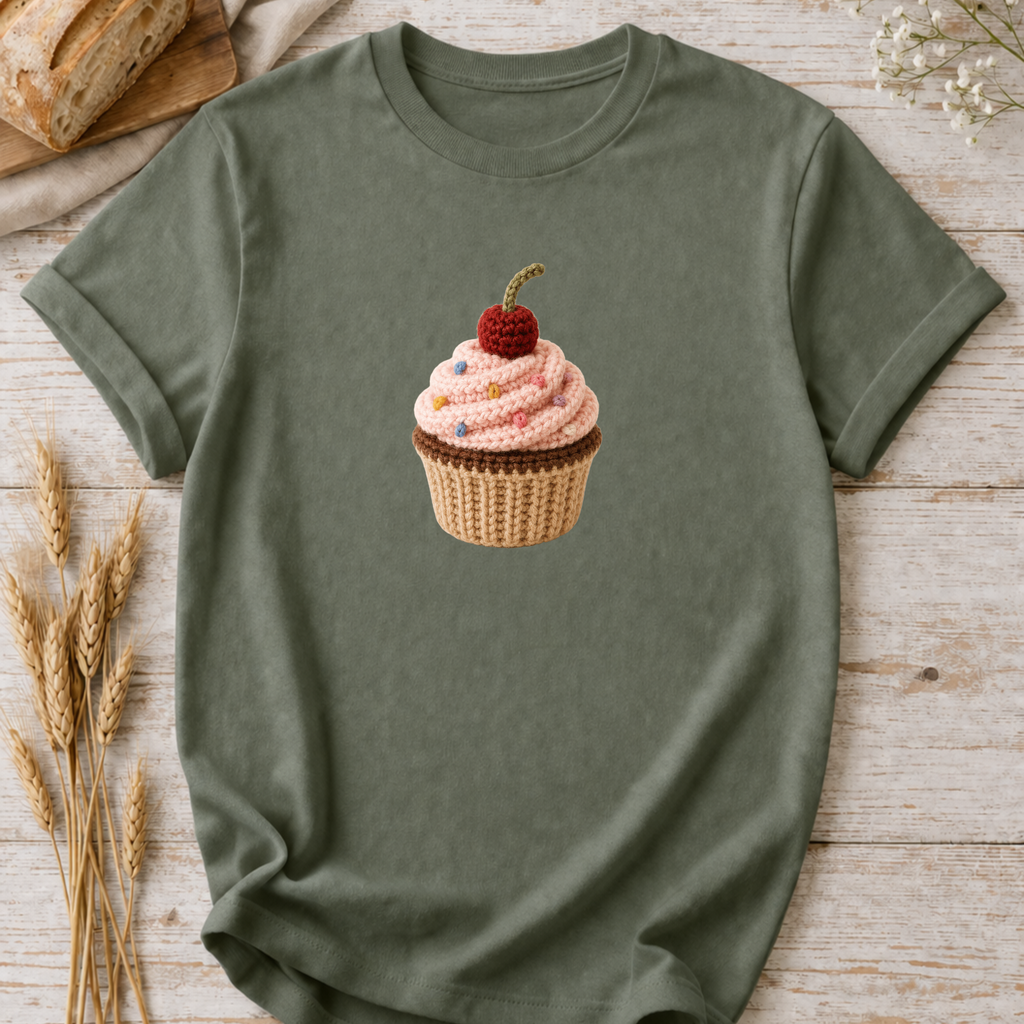Crochet Cupcake T-Shirt