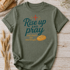 Rise Up and Pray Sourdough Baking T-Shirt