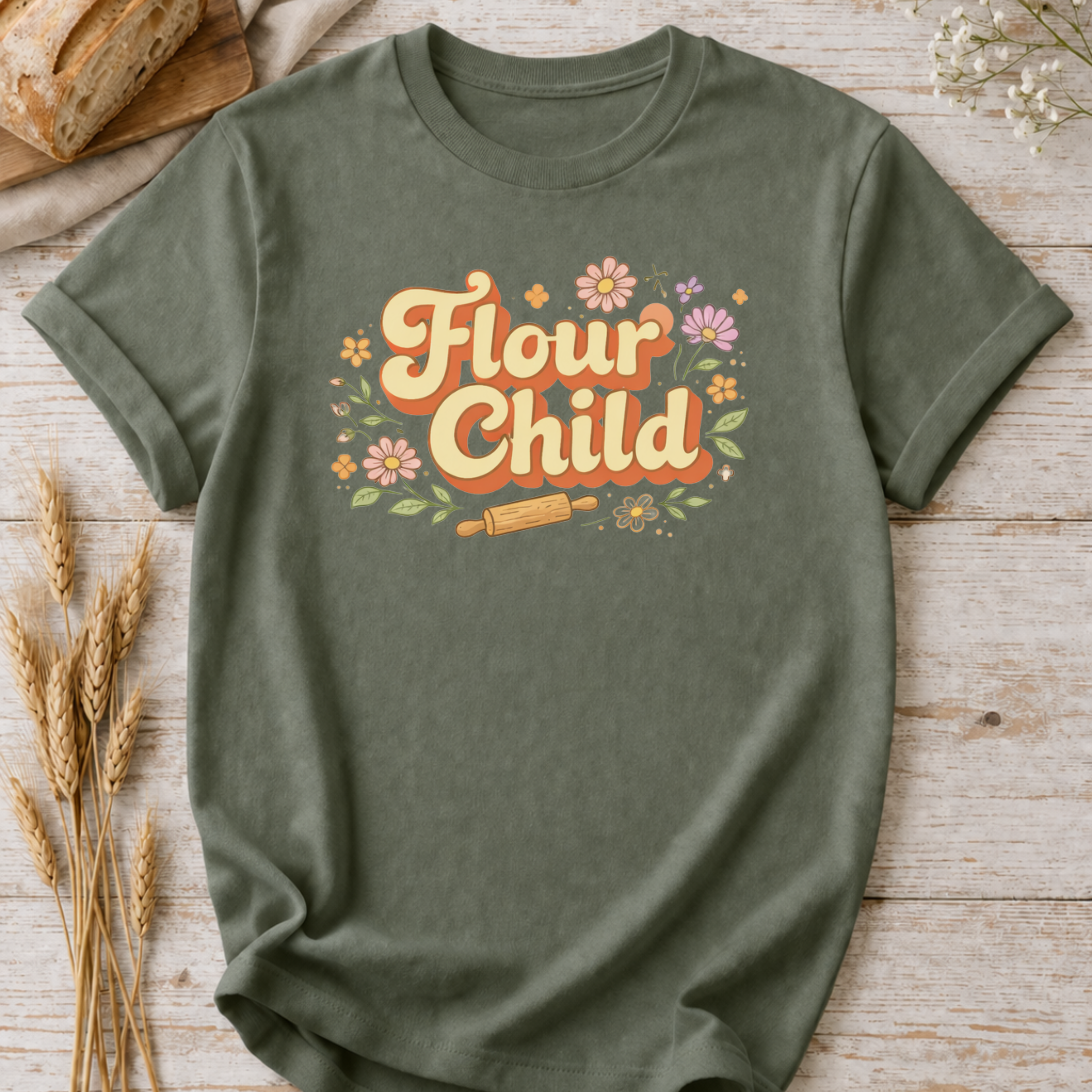 Flour Child Baking T-Shirt — Funny Baker Shirt