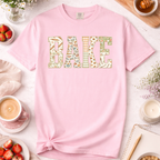 Faux Quilted Bake Pattern T-Shirt