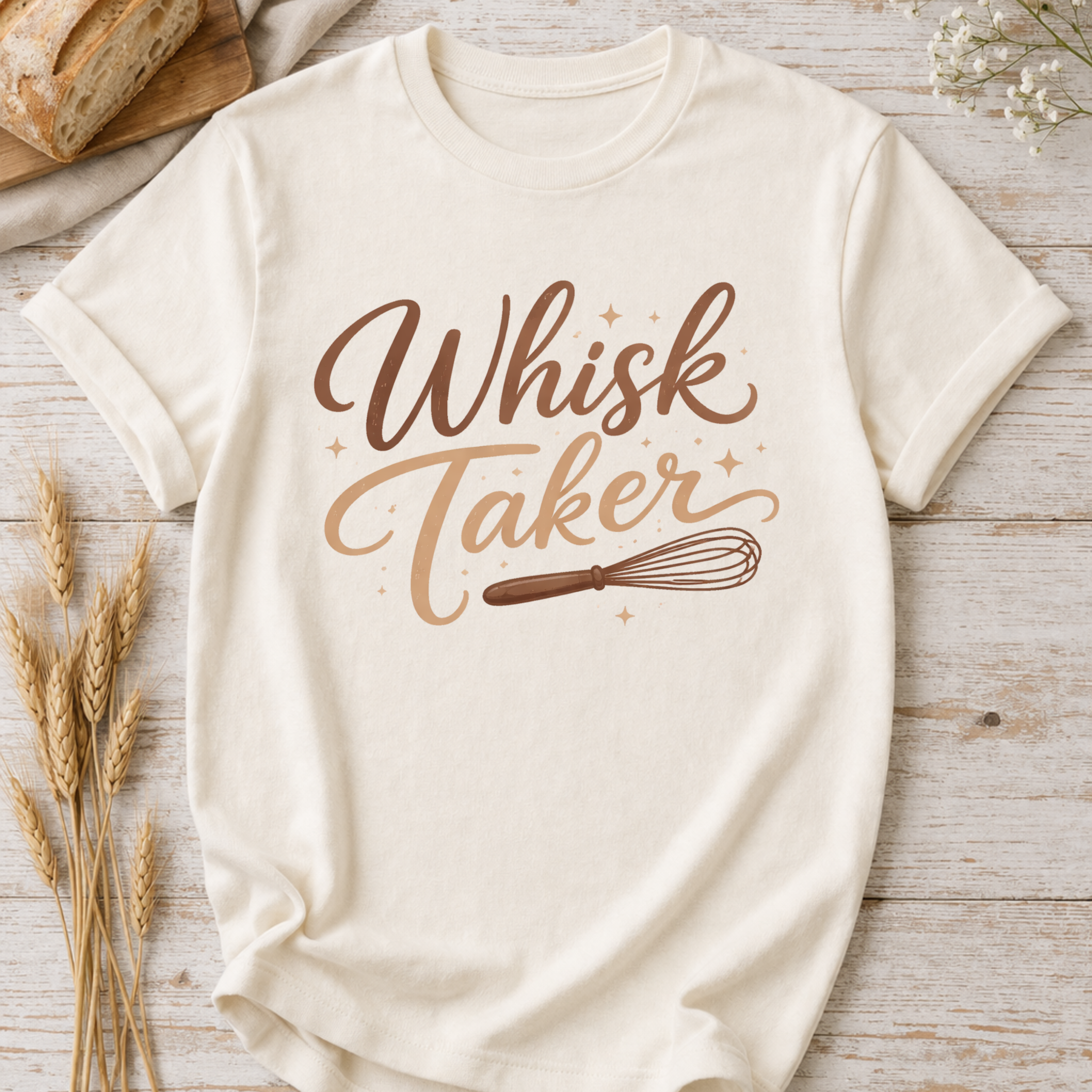 Whisk Taker Baking Humor T-Shirt — Funny Baker Gift