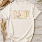 Faux Quilted Bake Pattern T-Shirt