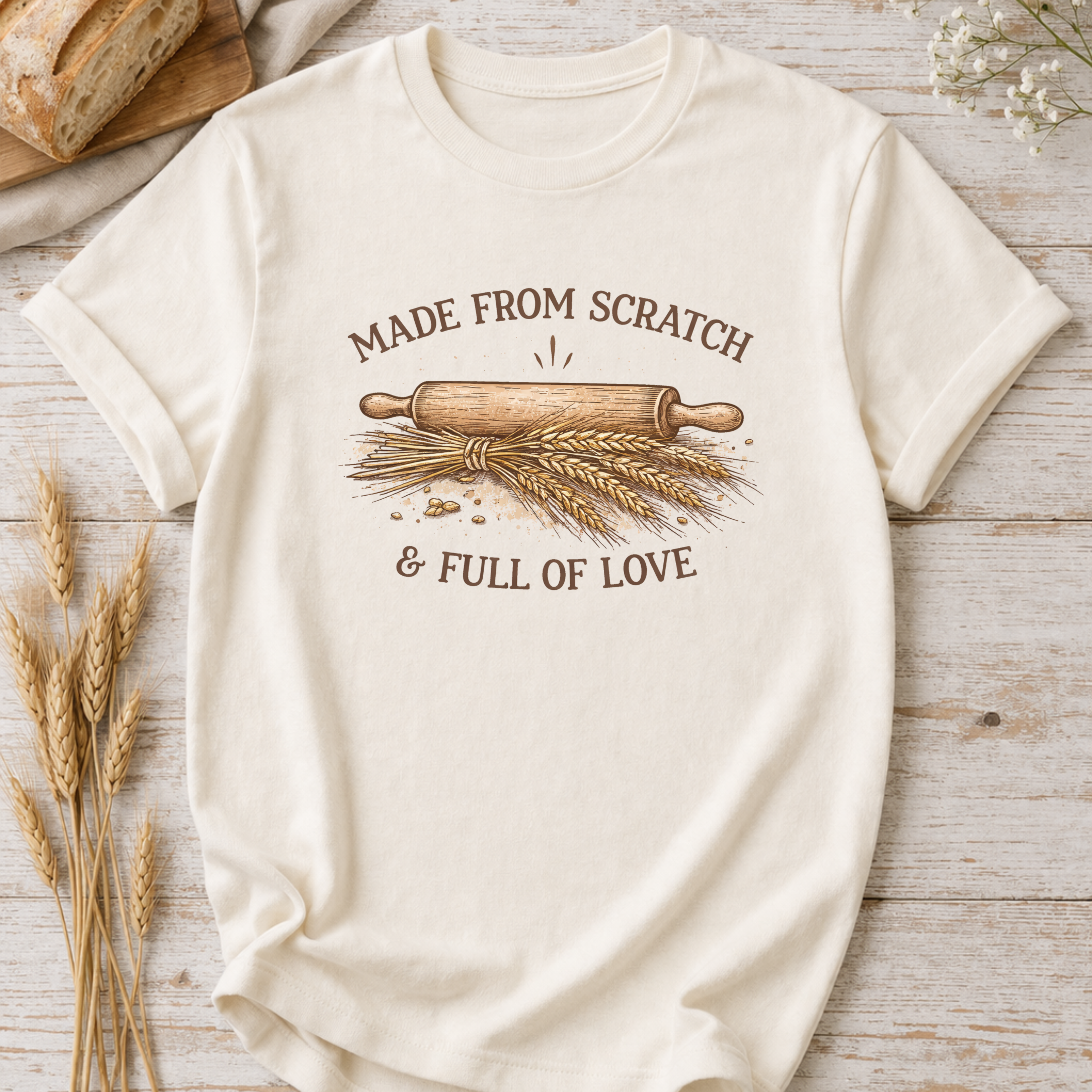 Baking Mama T-Shirt — "Made From Scratch and Full of Love"