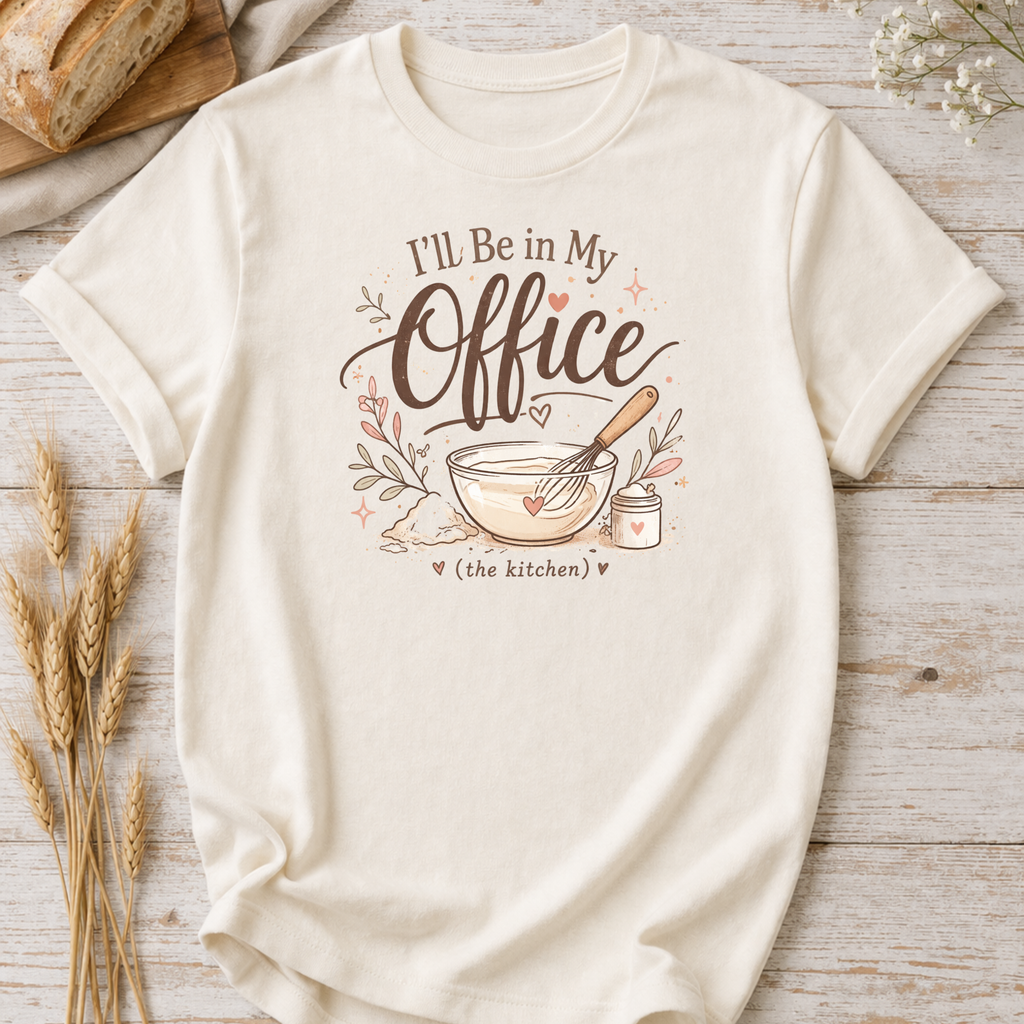 I'll Be In My Office Baking T-Shirt — Funny Baker Work Shirt