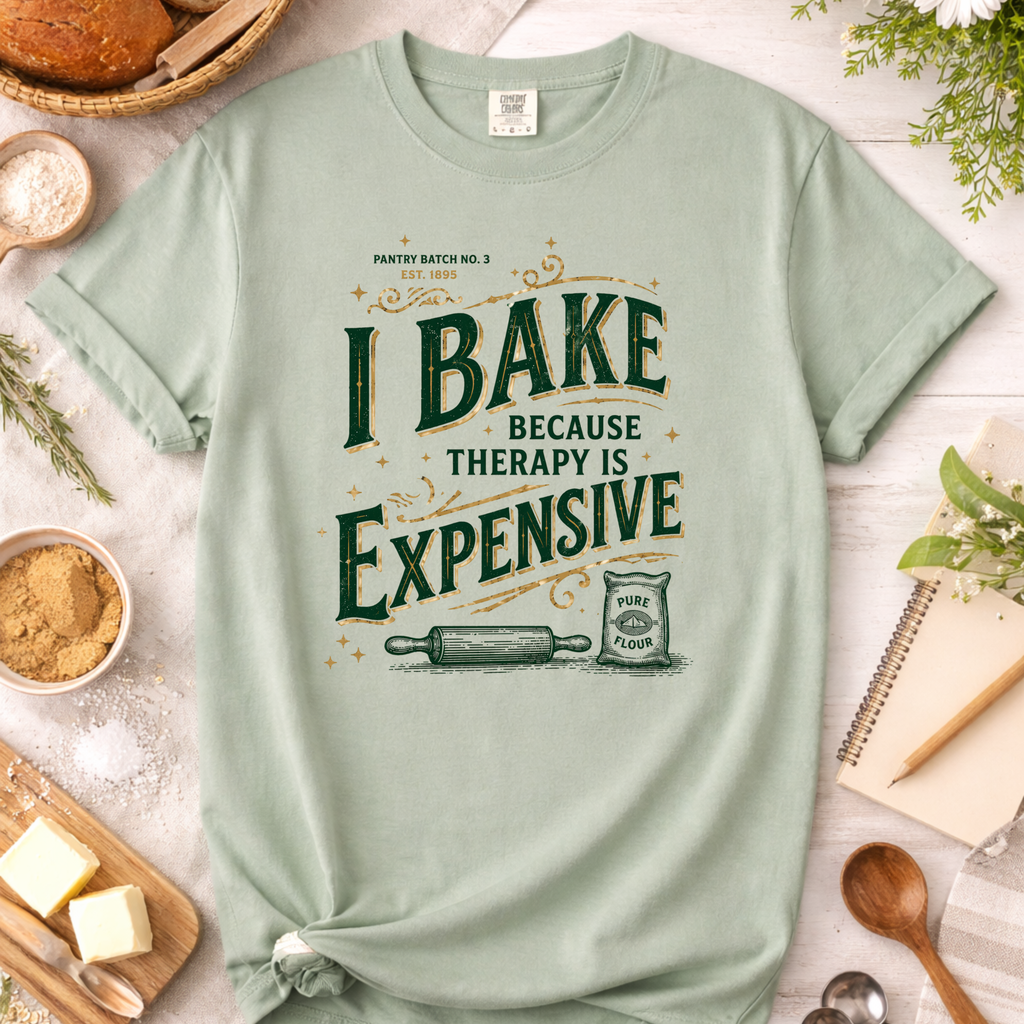 I Bake Because Therapy Is Expensive T-shirt