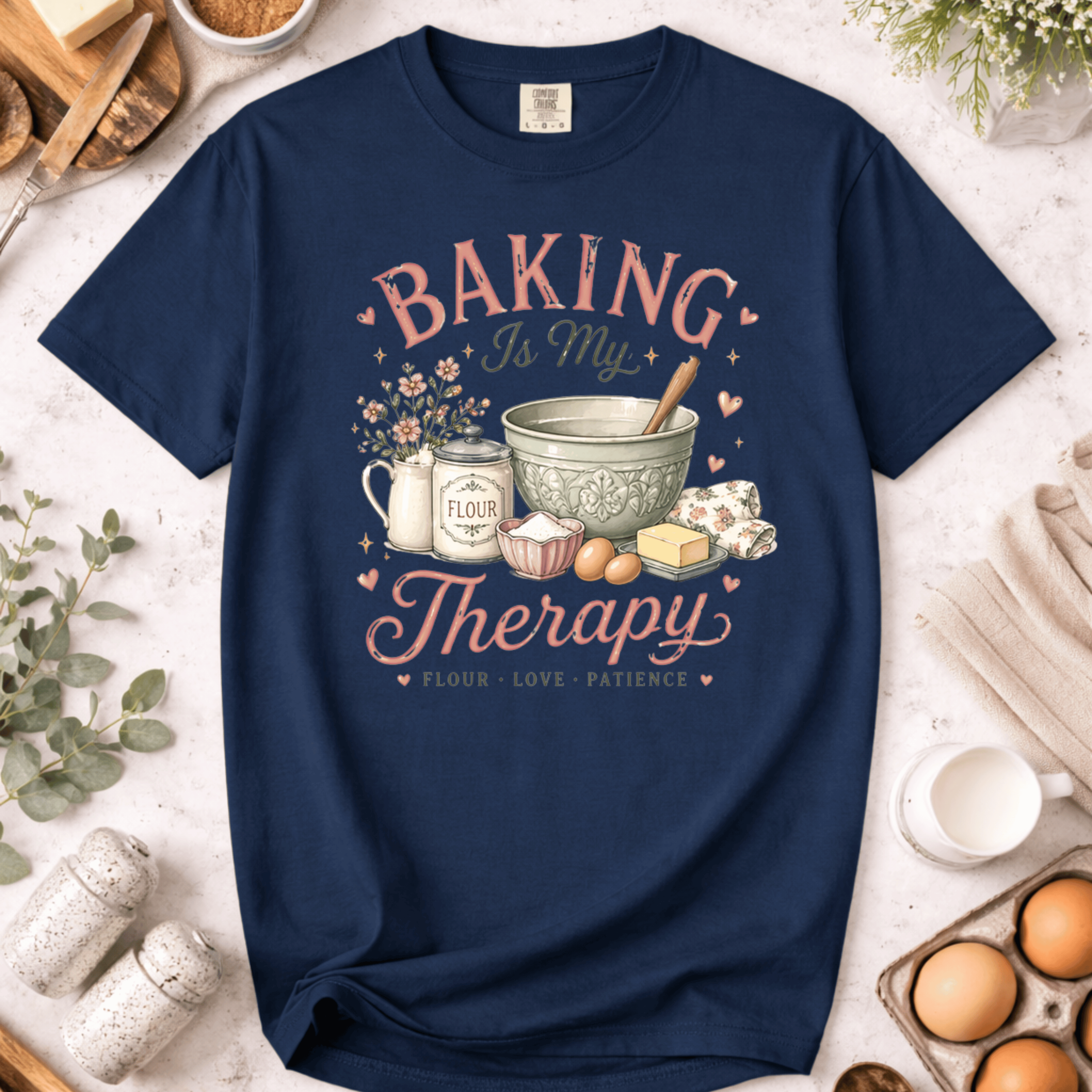 Baking Is My Therapy Mixer T-shirt