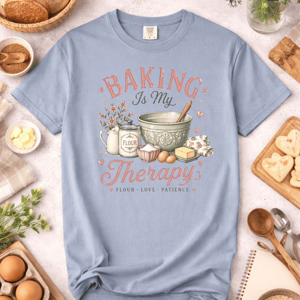 Baking Is My Therapy Mixer T-shirt
