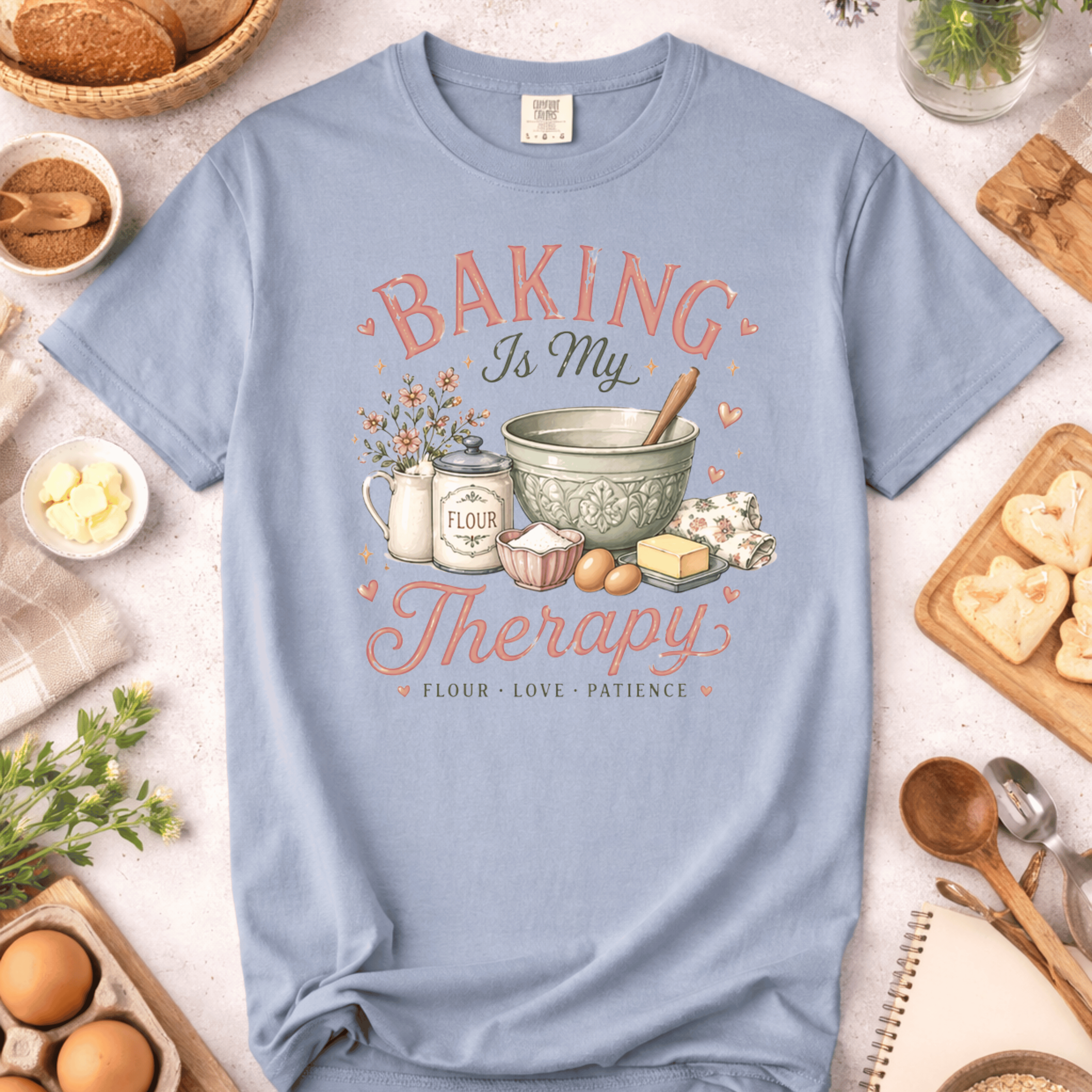 Baking Is My Therapy Mixer T-shirt