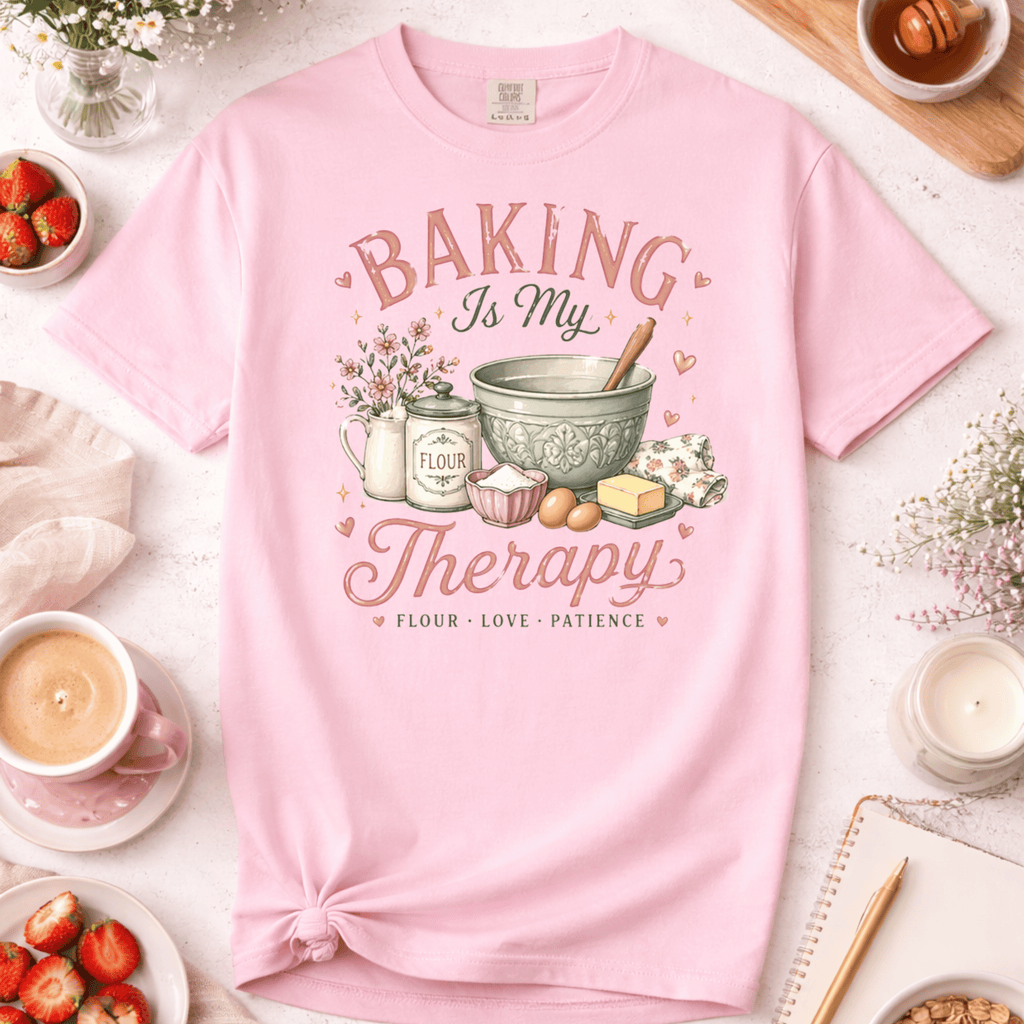 Baking Is My Therapy Mixer T-shirt