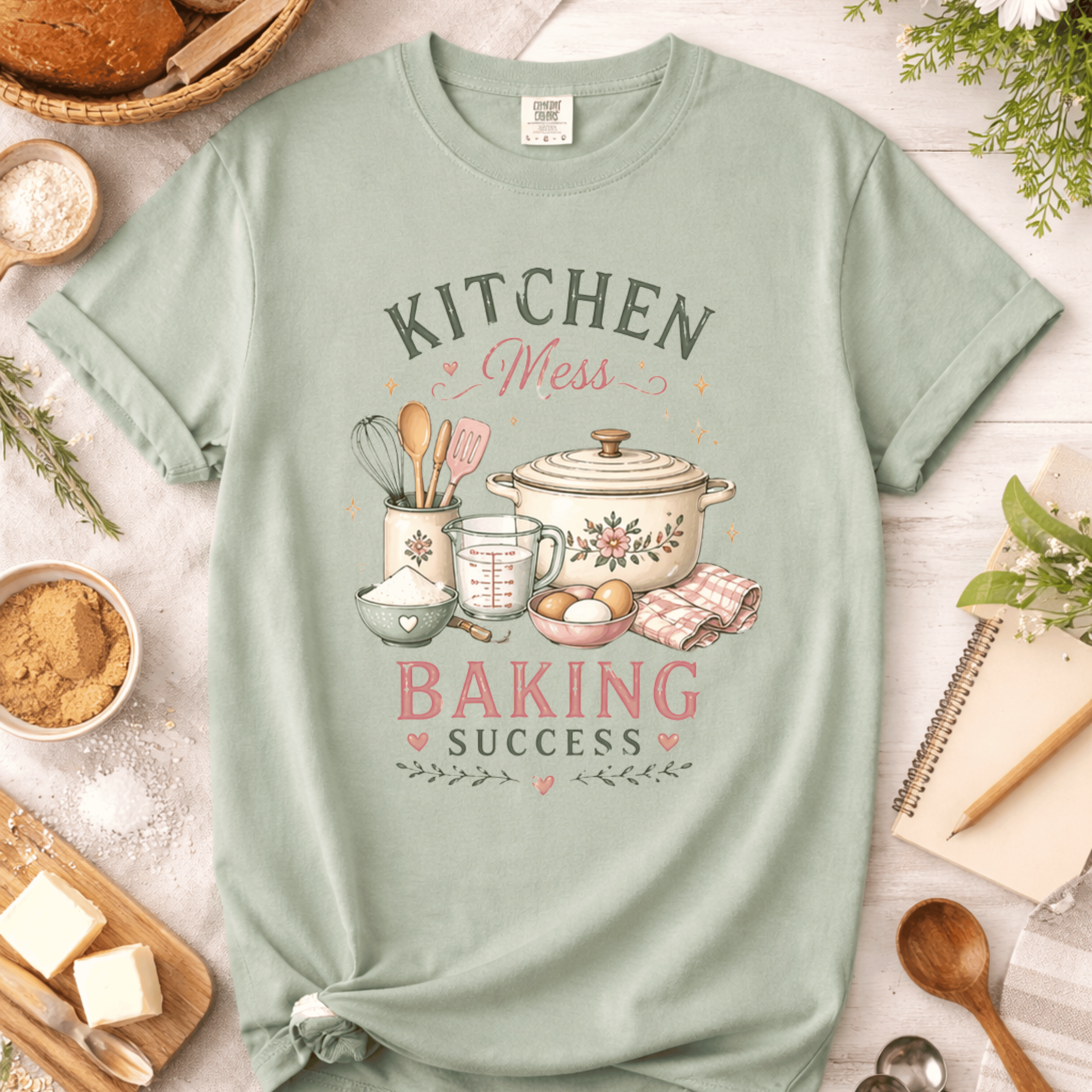 Kitchen Mess, Baking Success T-Shirt