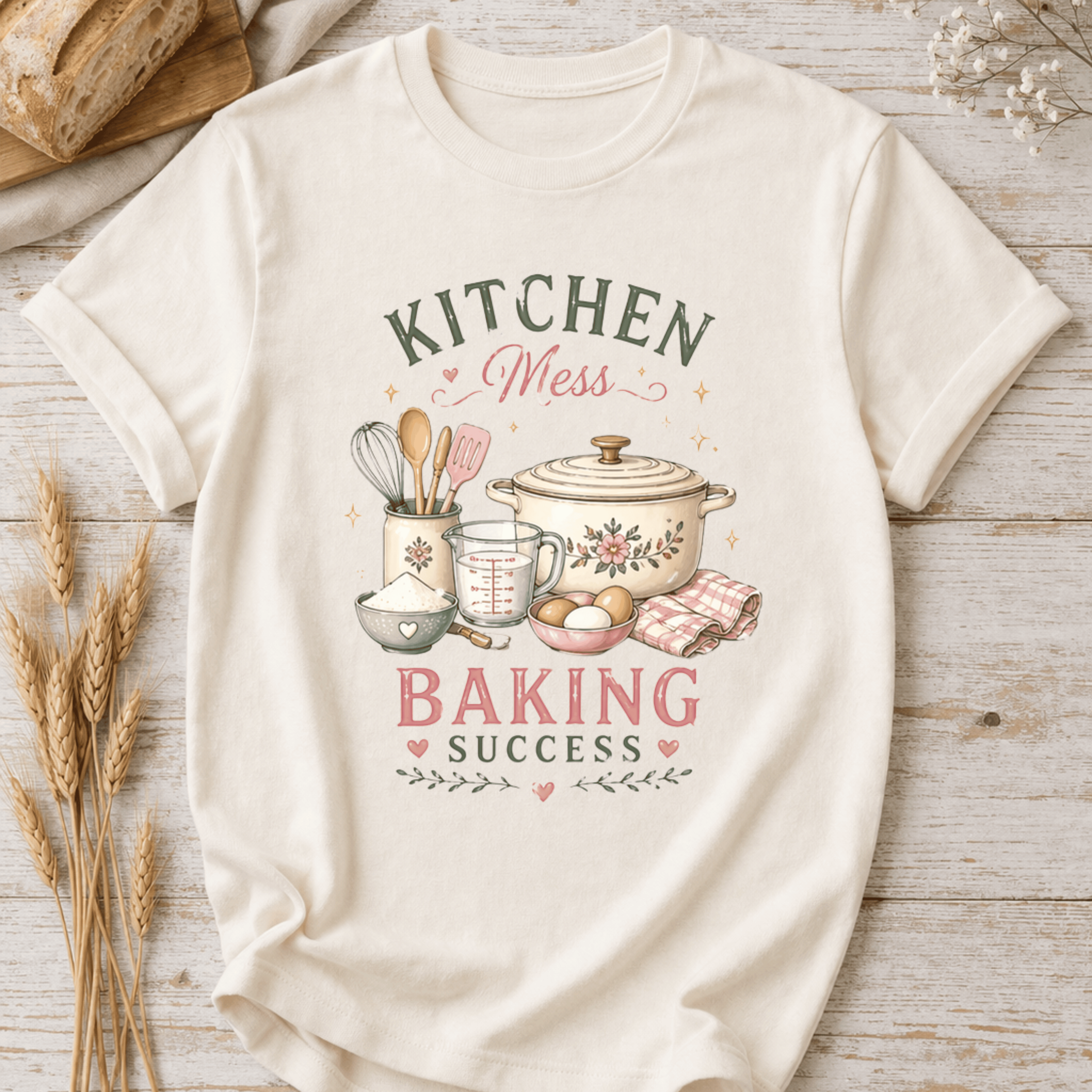 Kitchen Mess, Baking Success T-Shirt