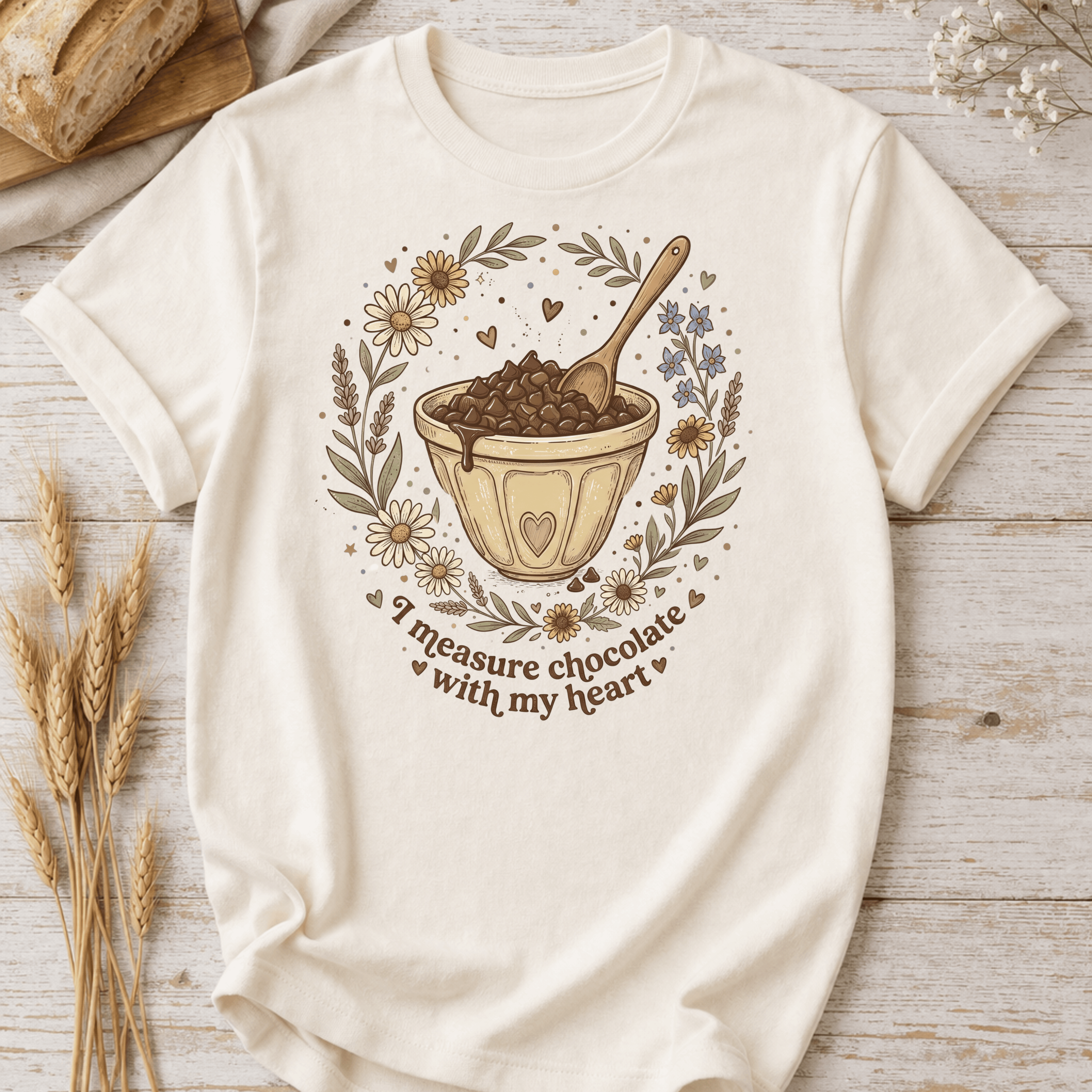 I Measure Chocolate With My Heart Cottagecore T-Shirt