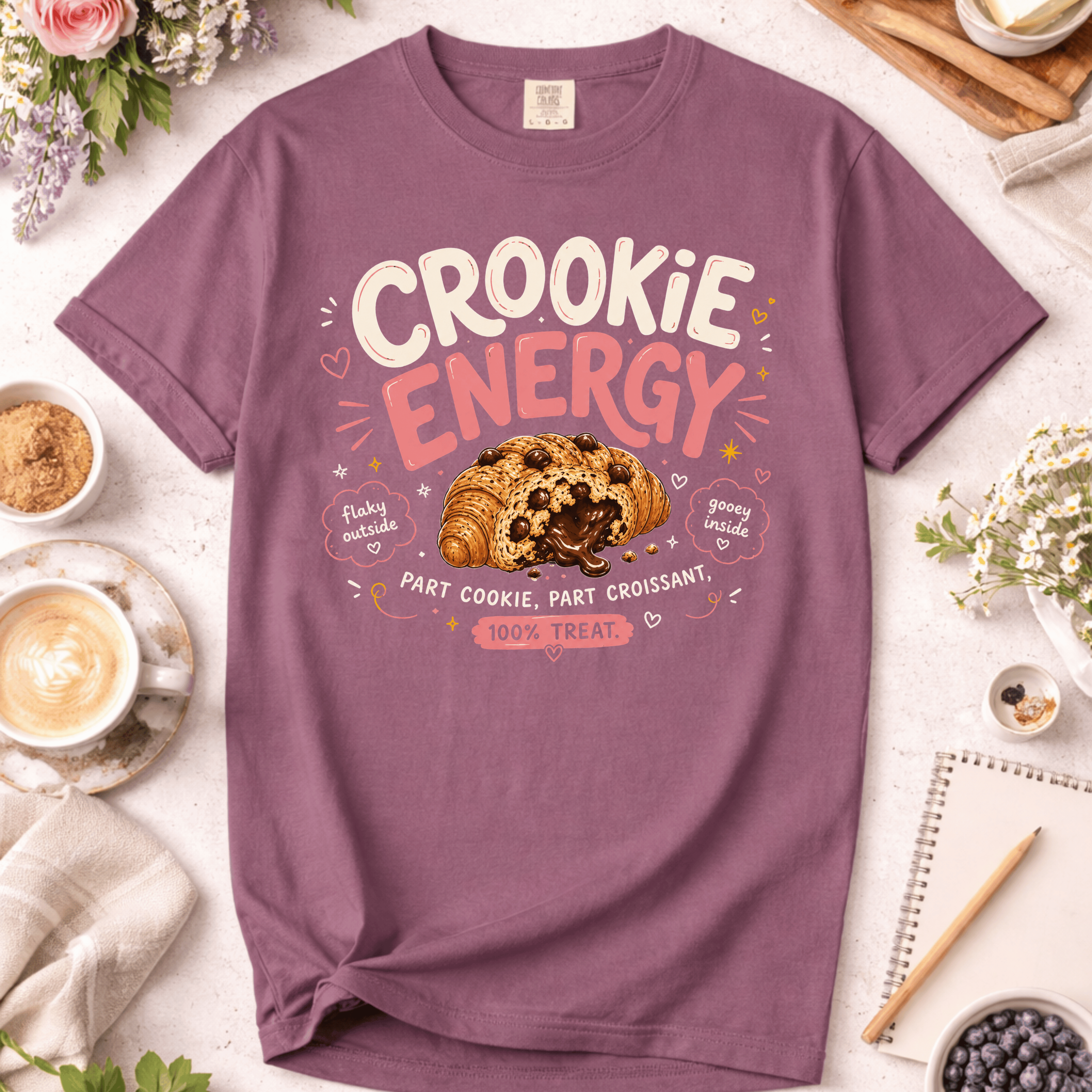 Cookie Energy Croissant T-Shirt