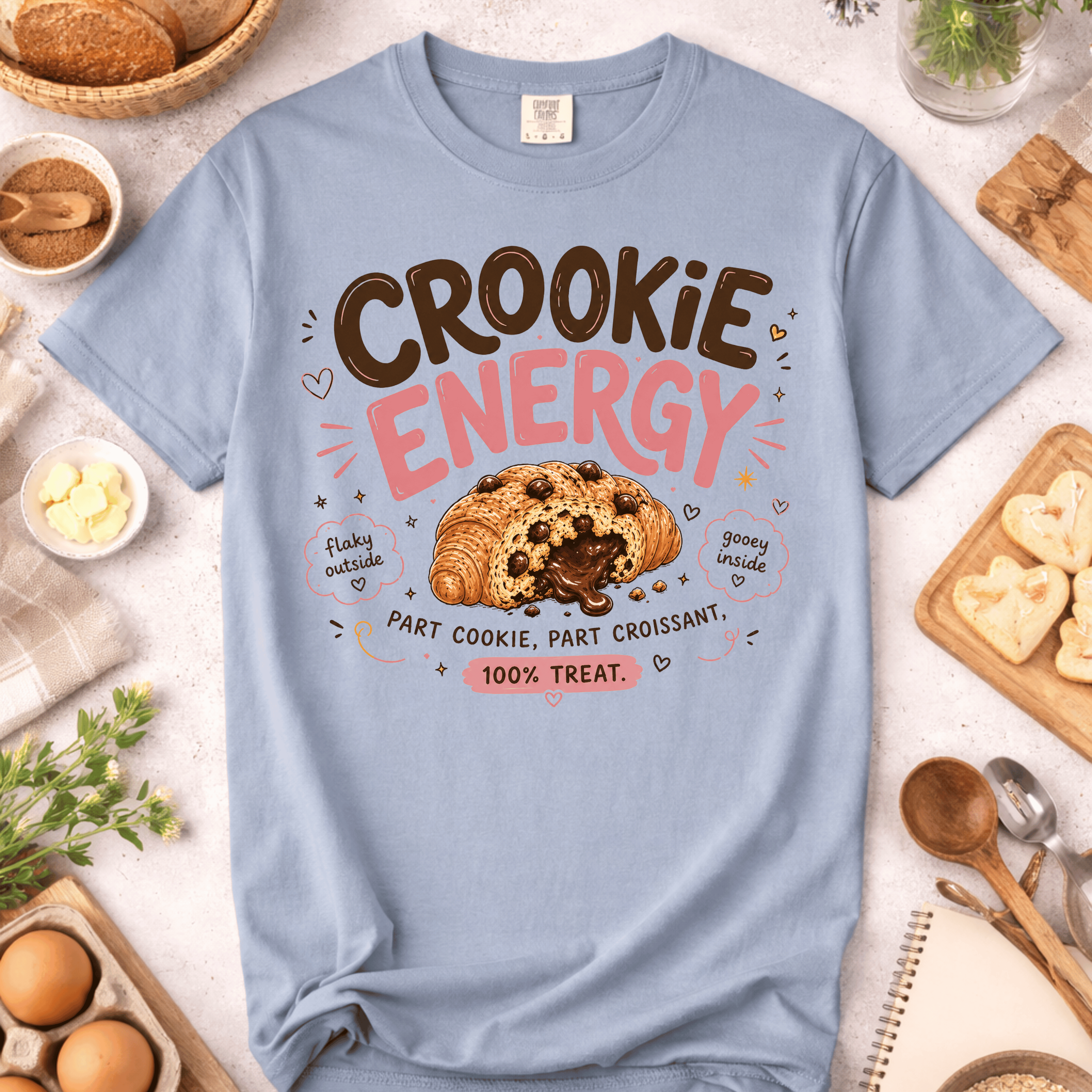 Cookie Energy Croissant T-Shirt