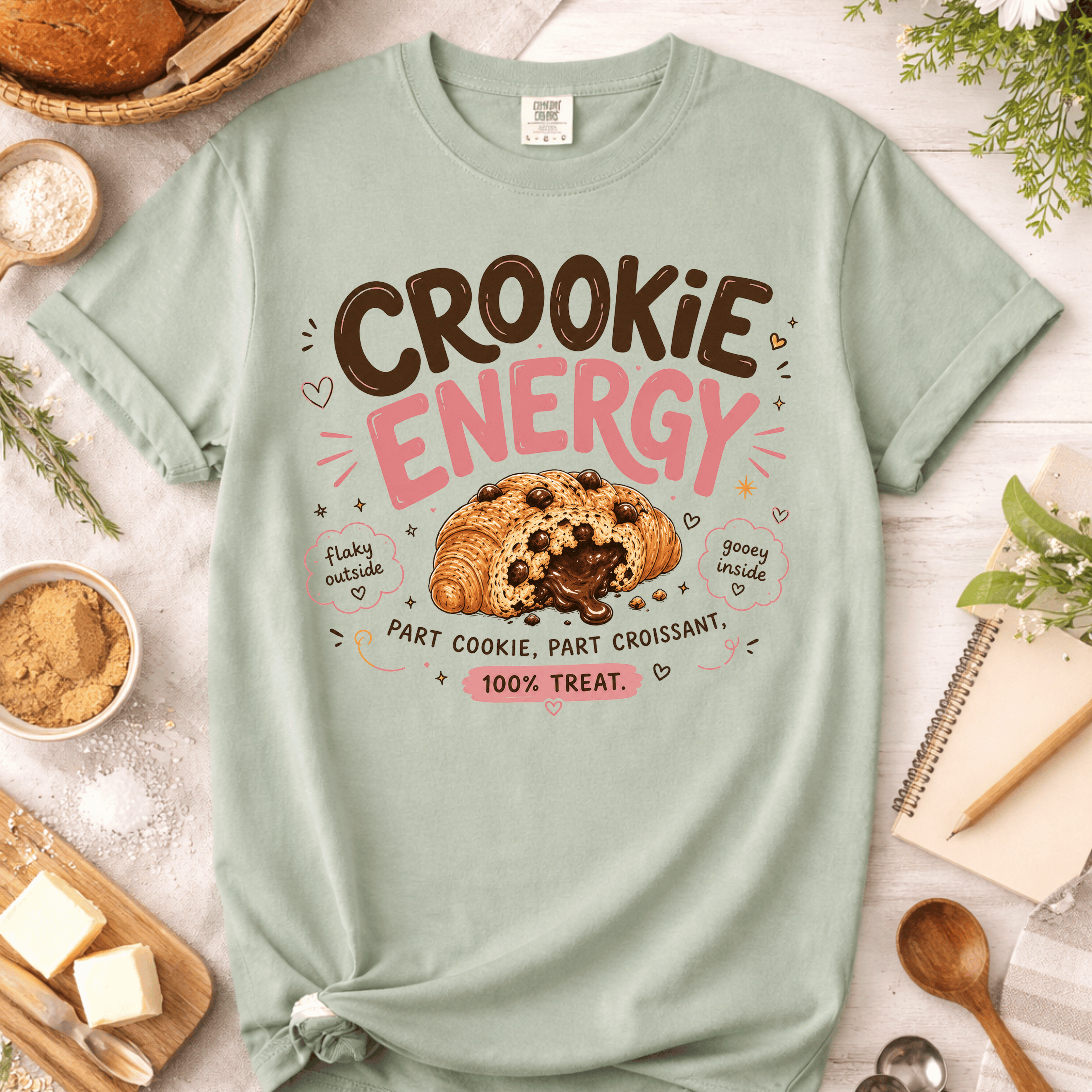 Cookie Energy Croissant T-Shirt