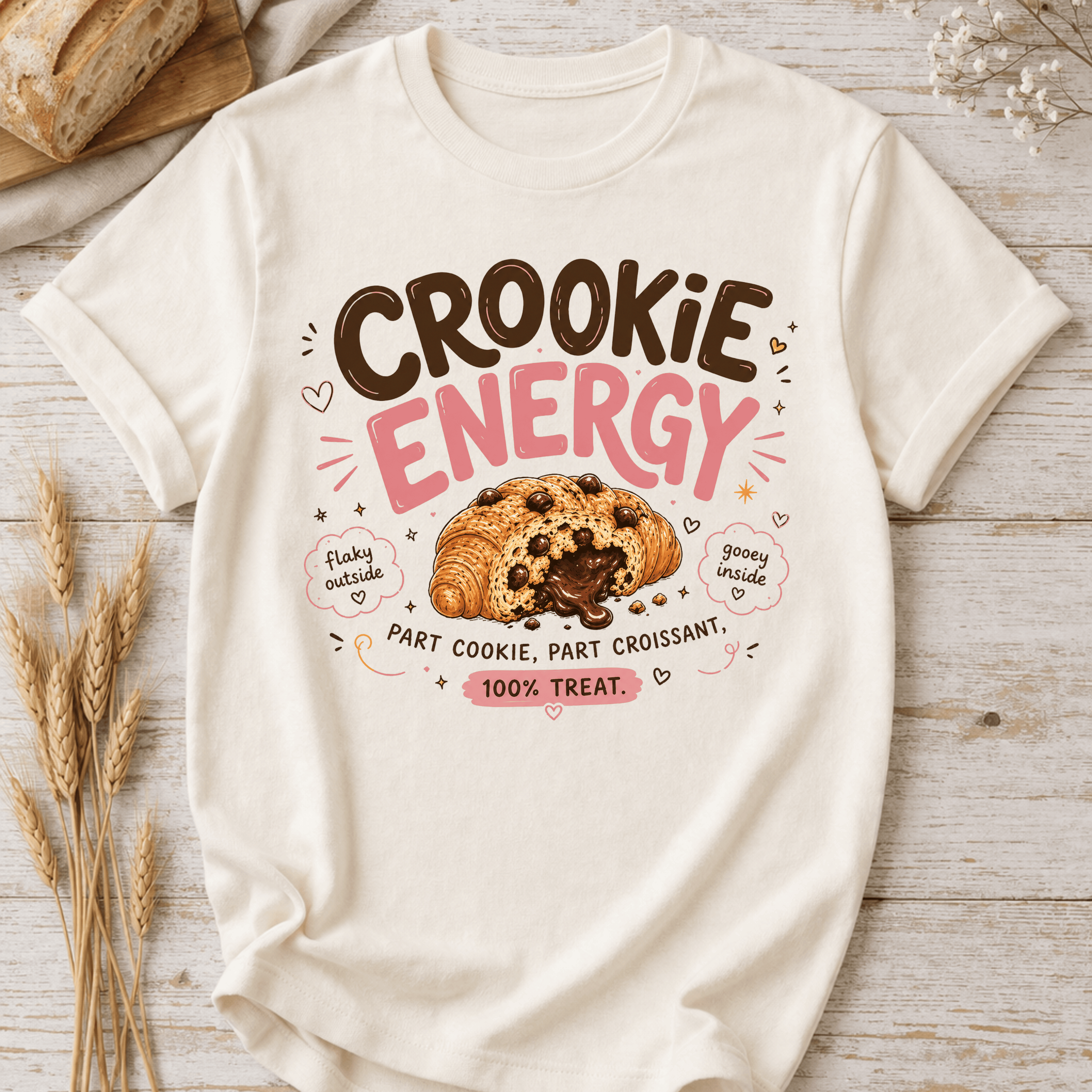 Cookie Energy Croissant T-Shirt