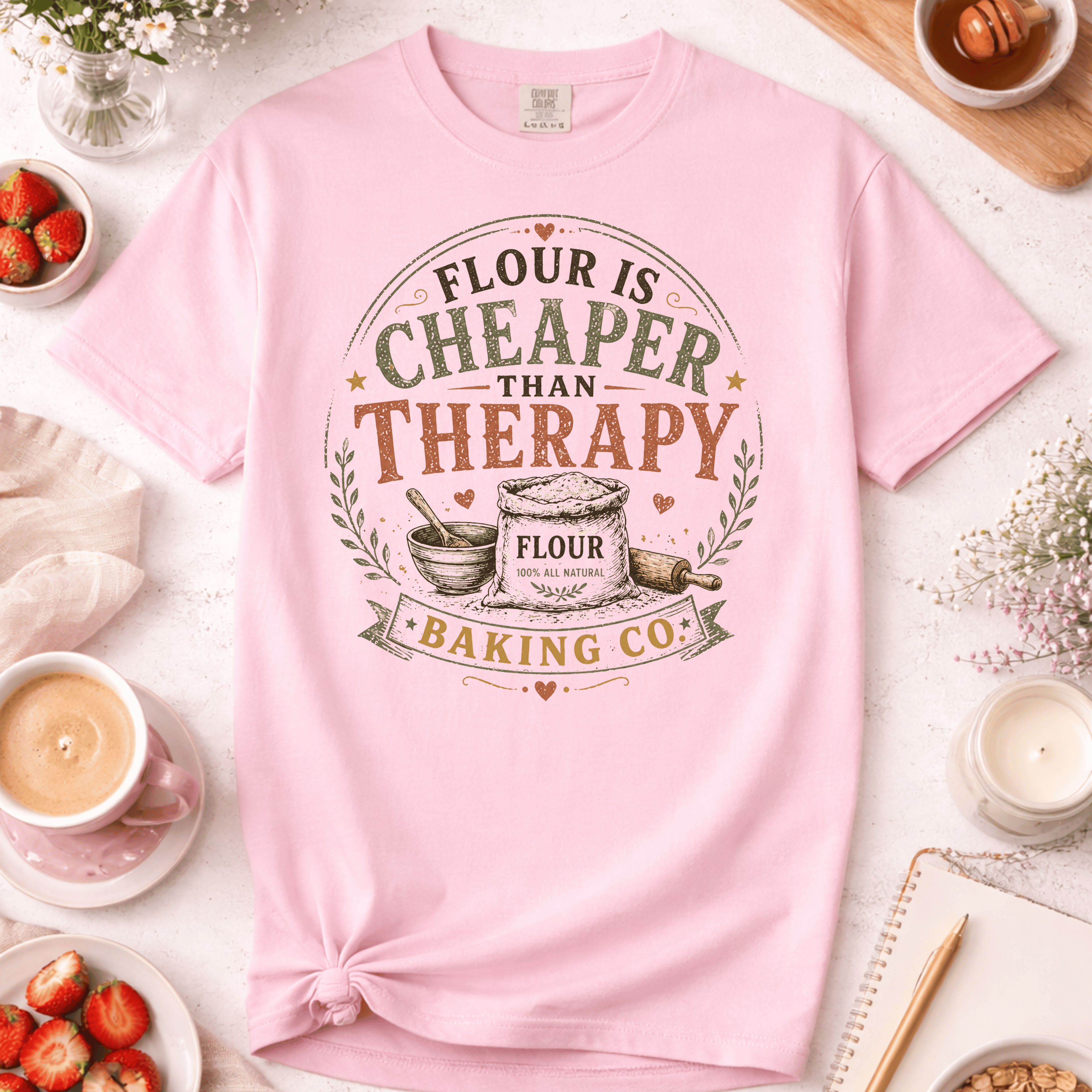 Flour is Cheaper than Therapy T-Shirt