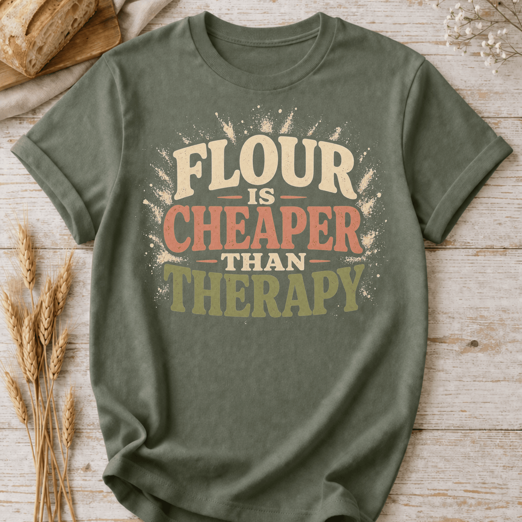 Flour is Cheaper Than Therapy T-Shirt