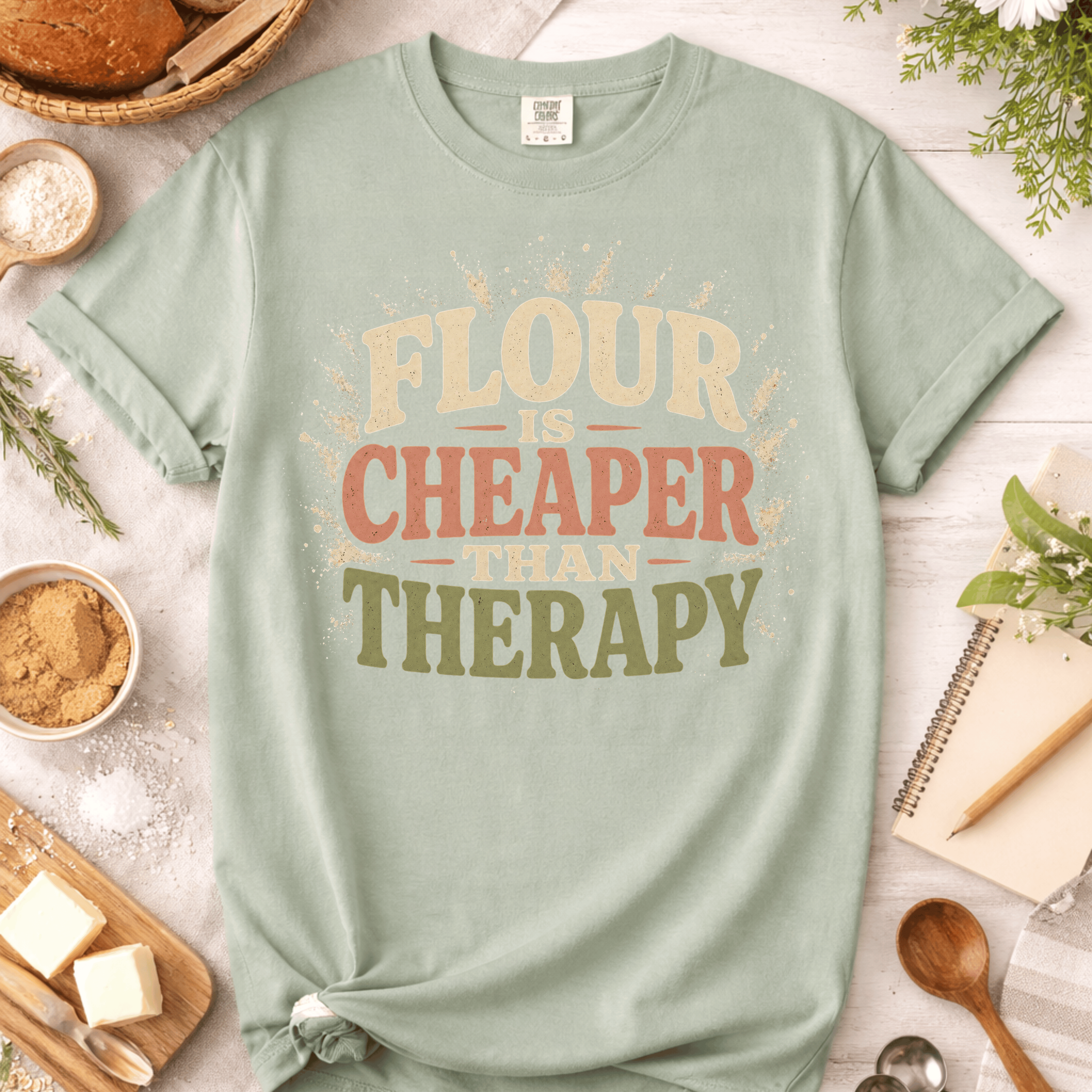 Flour is Cheaper Than Therapy T-Shirt