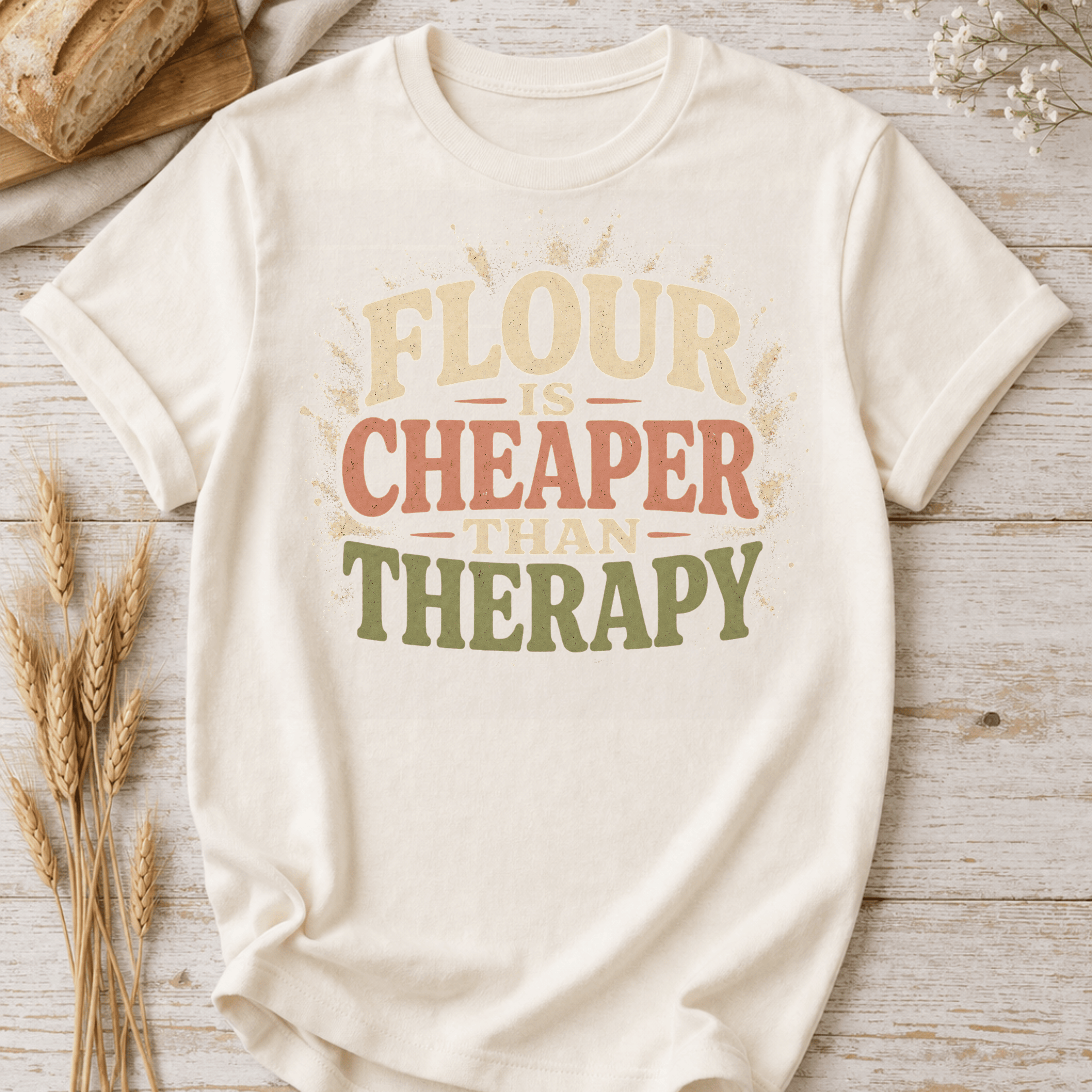 Flour is Cheaper Than Therapy T-Shirt