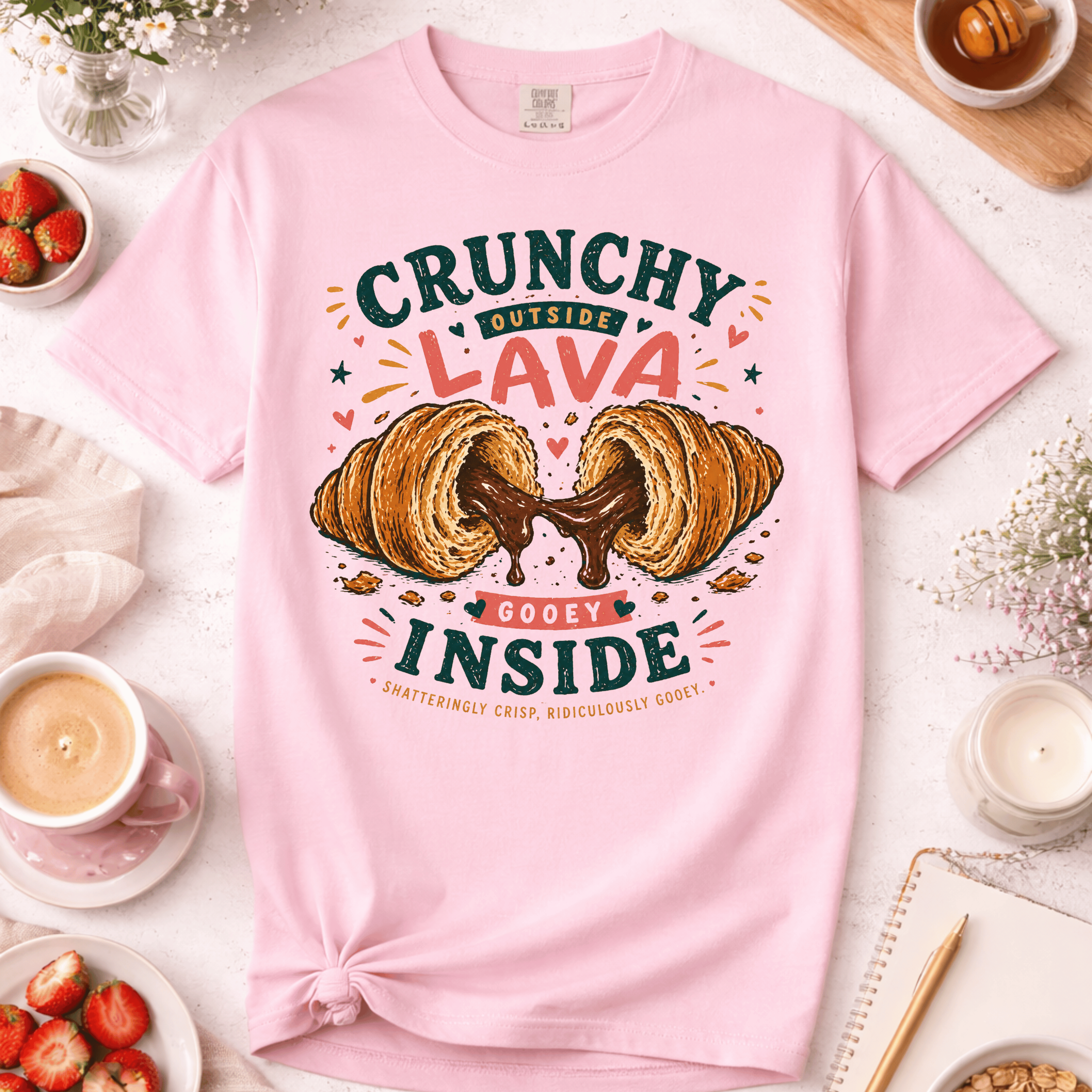 Crunchy Outside, Lava Inside T-Shirt