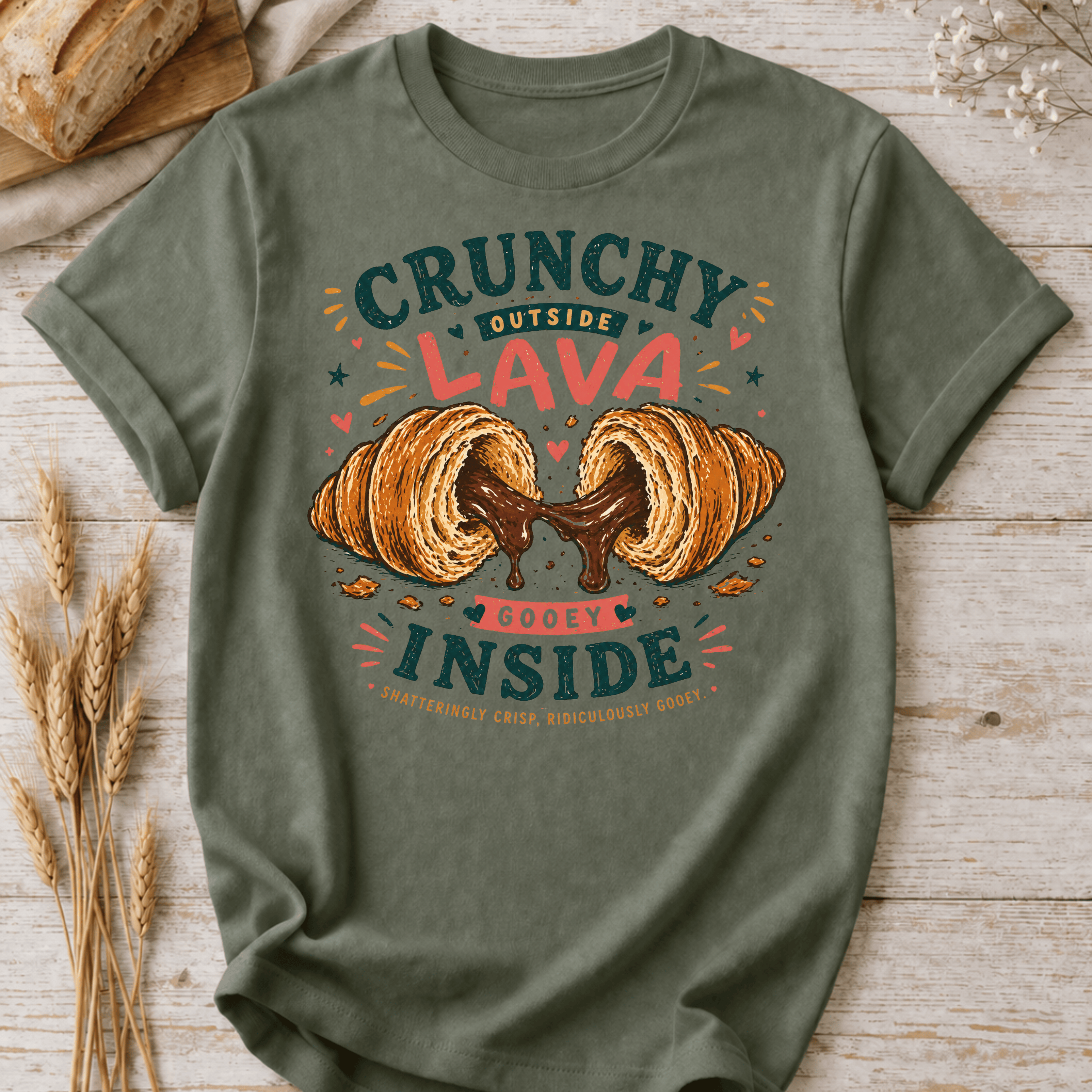 Crunchy Outside, Lava Inside T-Shirt