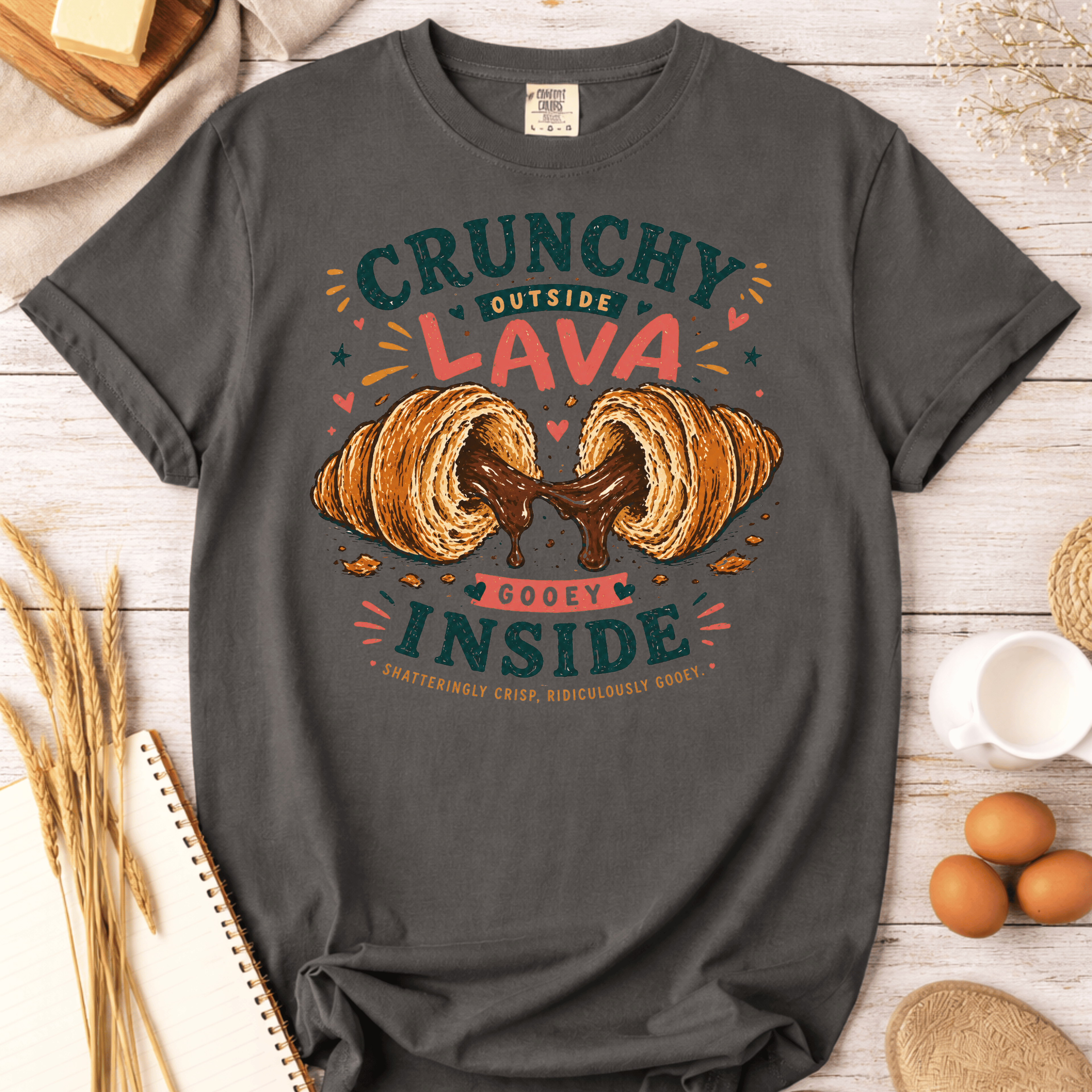Crunchy Outside, Lava Inside T-Shirt
