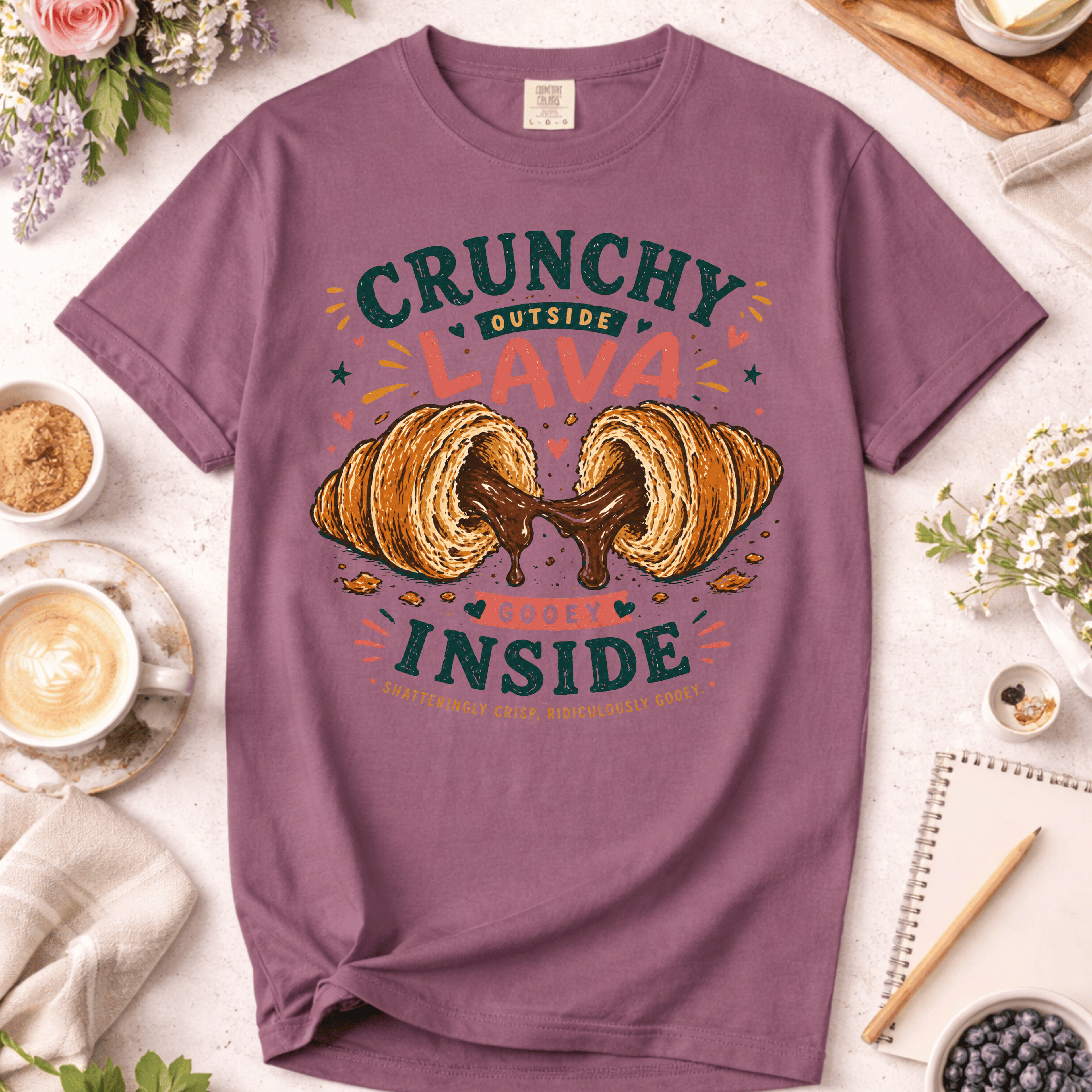 Crunchy Outside, Lava Inside T-Shirt