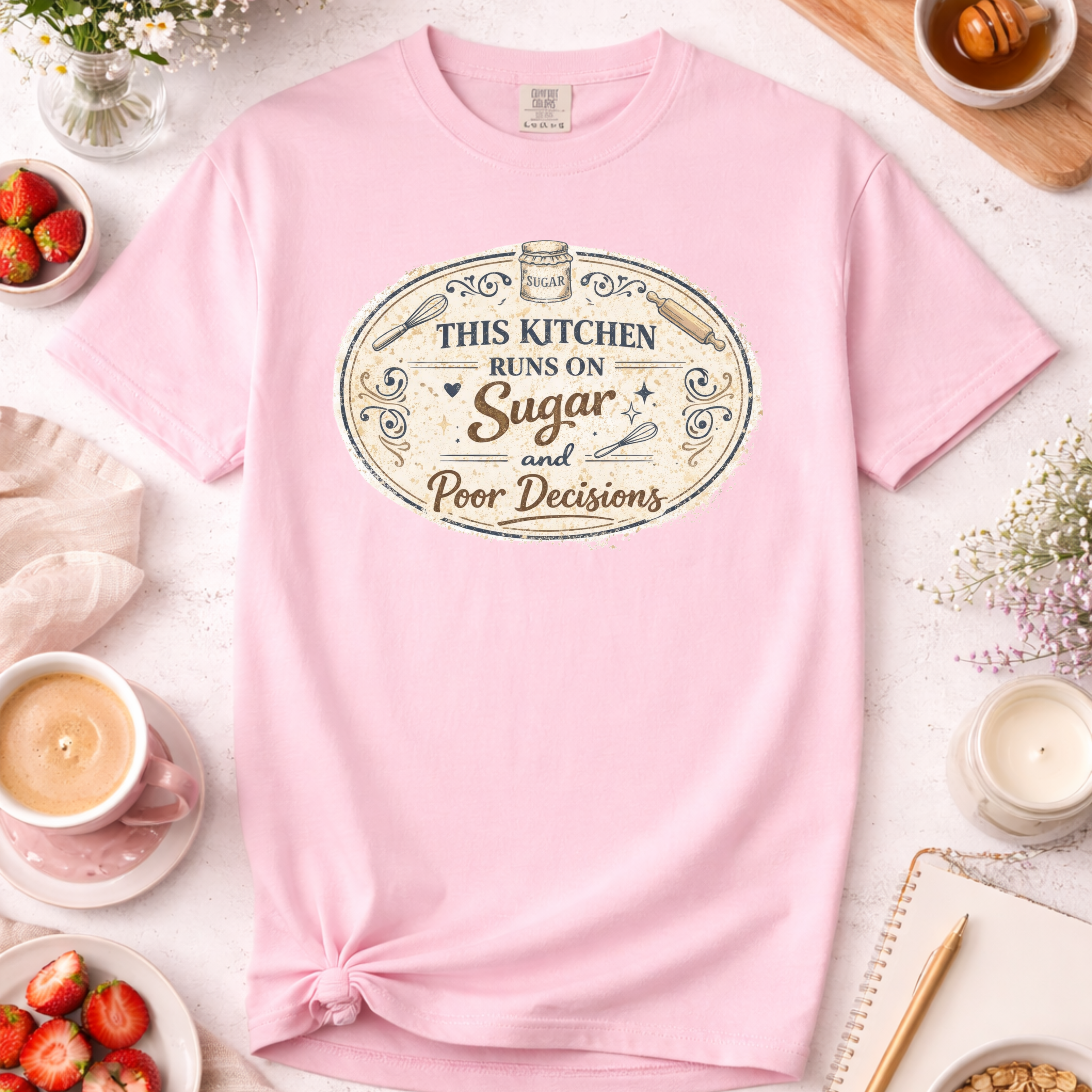 This Kitchen Runs on Sugar and Poor Decisions T-Shirt