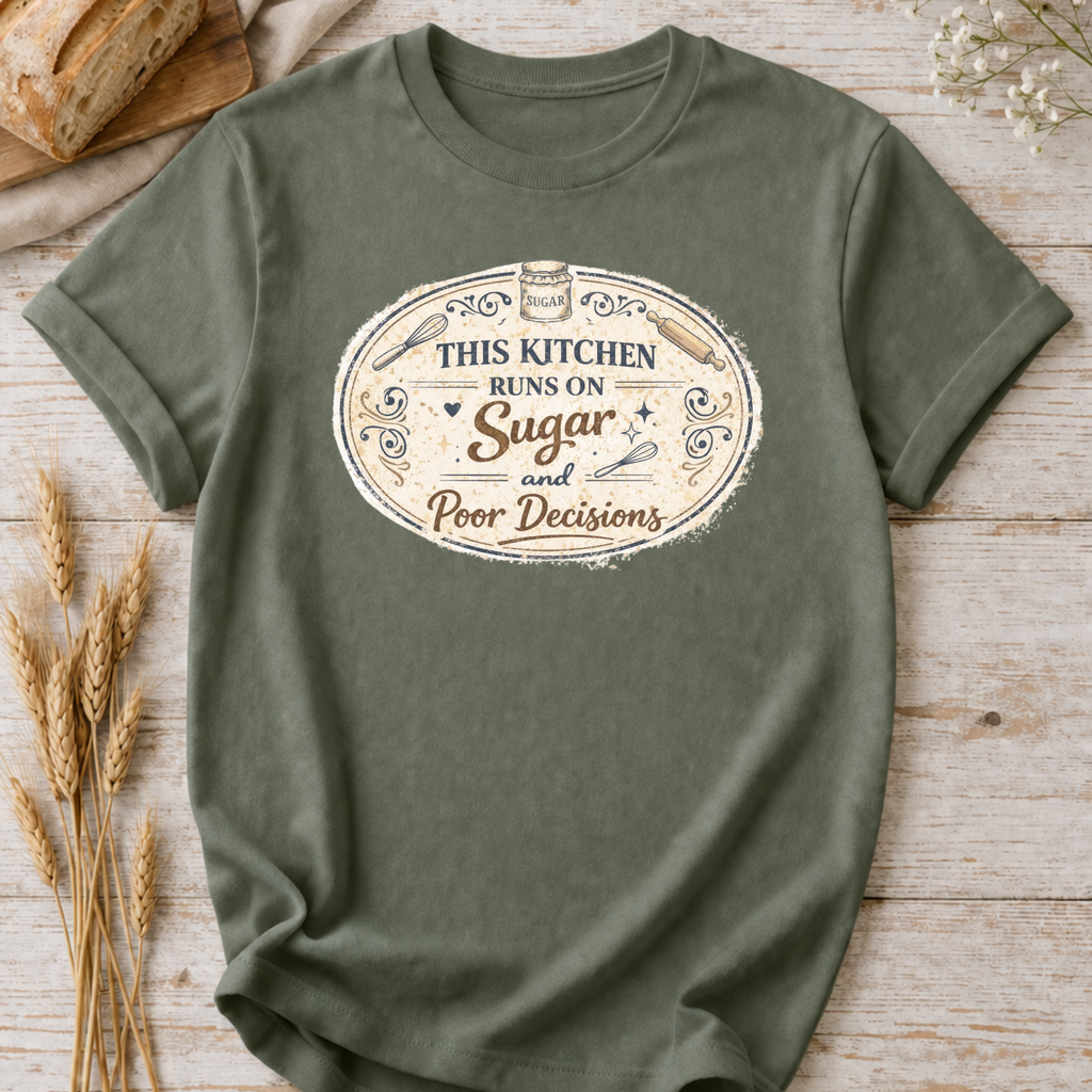 This Kitchen Runs on Sugar and Poor Decisions T-Shirt