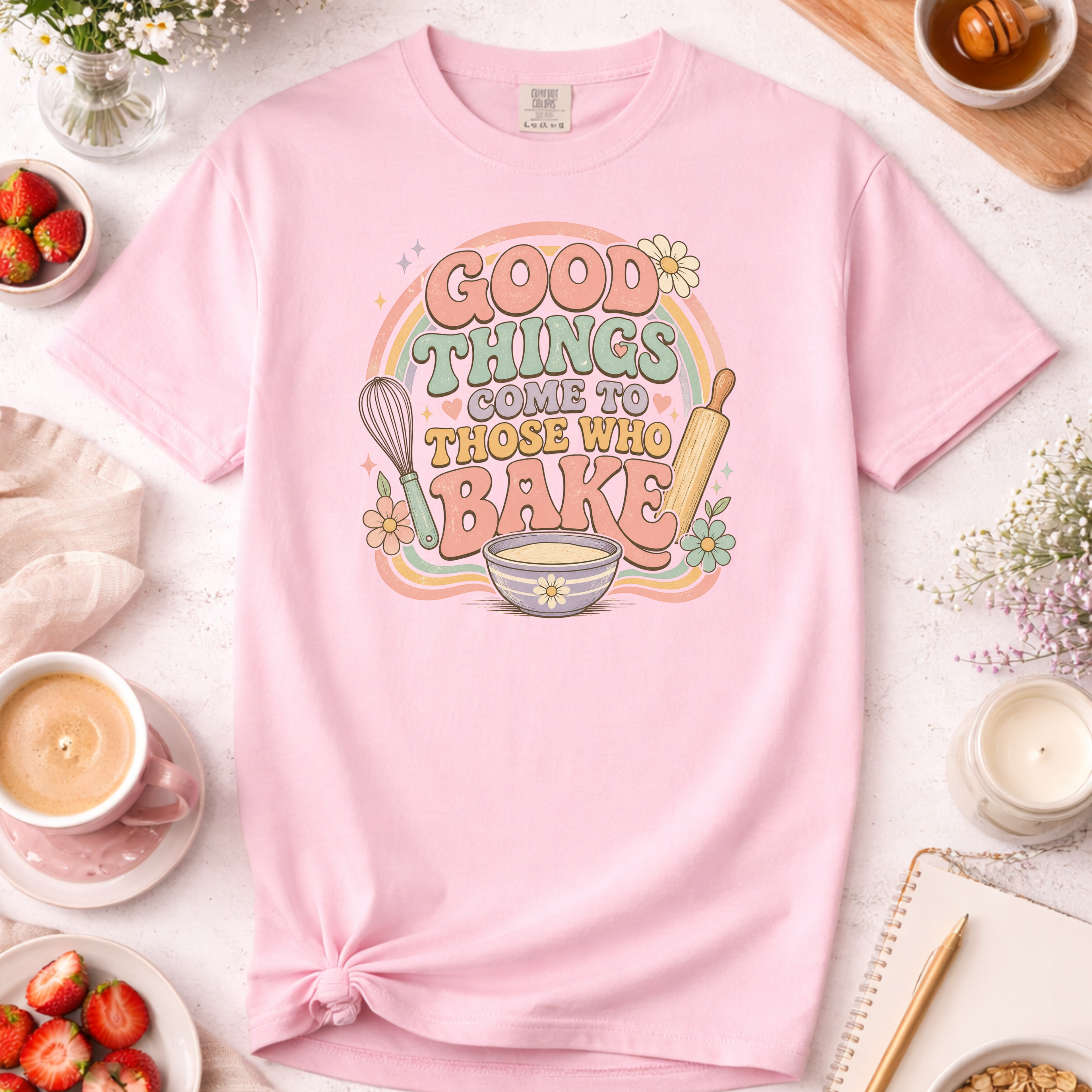 Pastel Good Things Baking T-Shirt