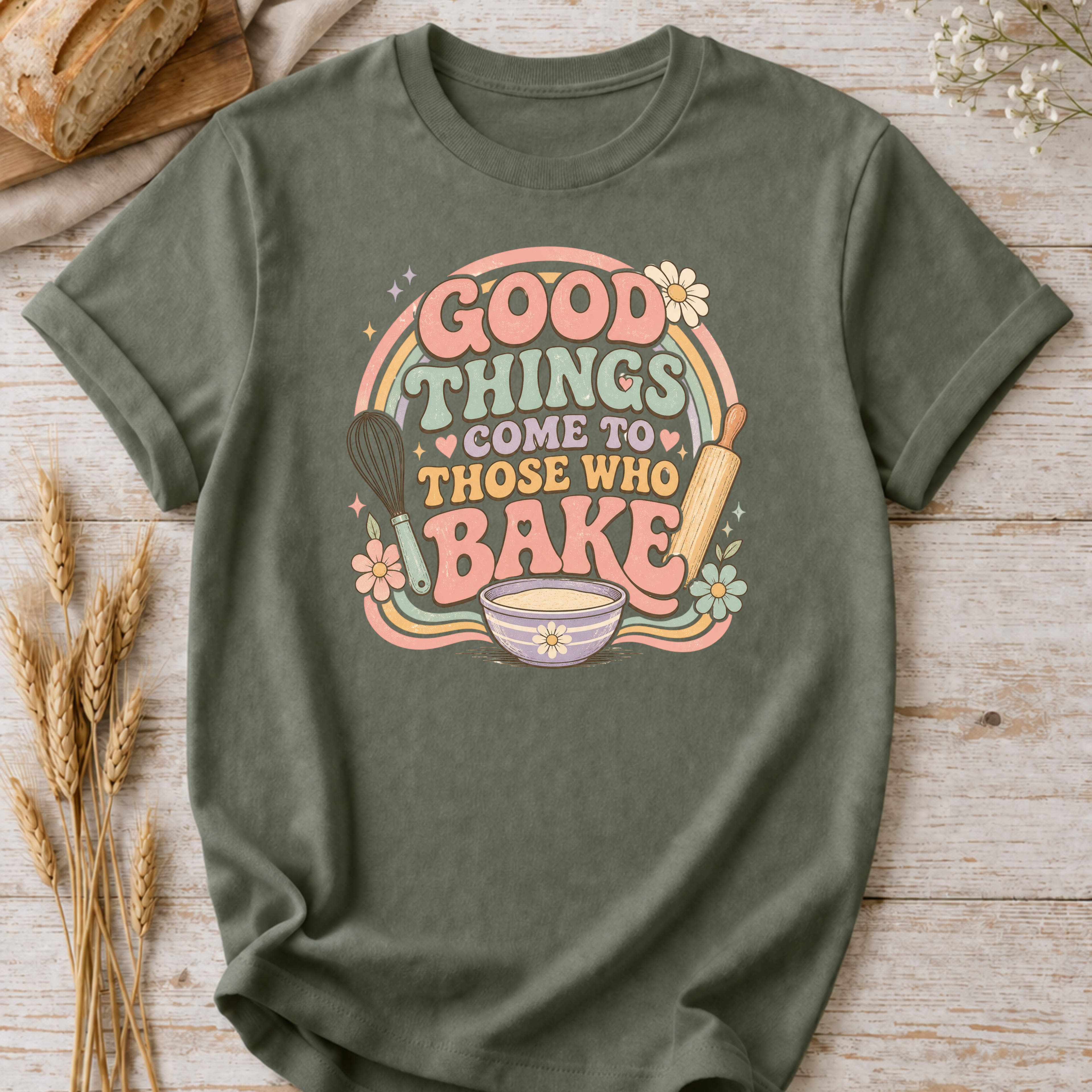Pastel Good Things Baking T-Shirt