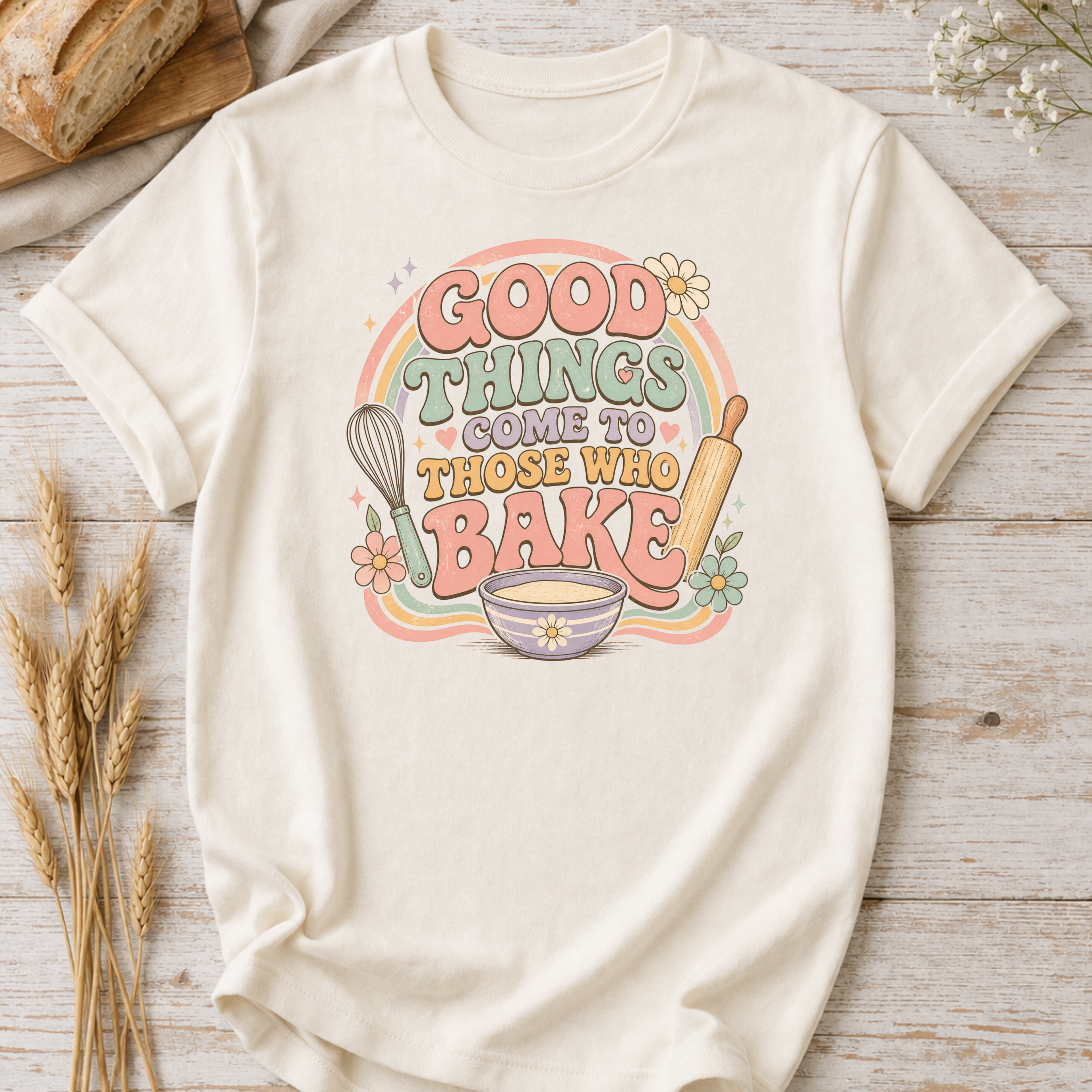 Pastel Good Things Baking T-Shirt