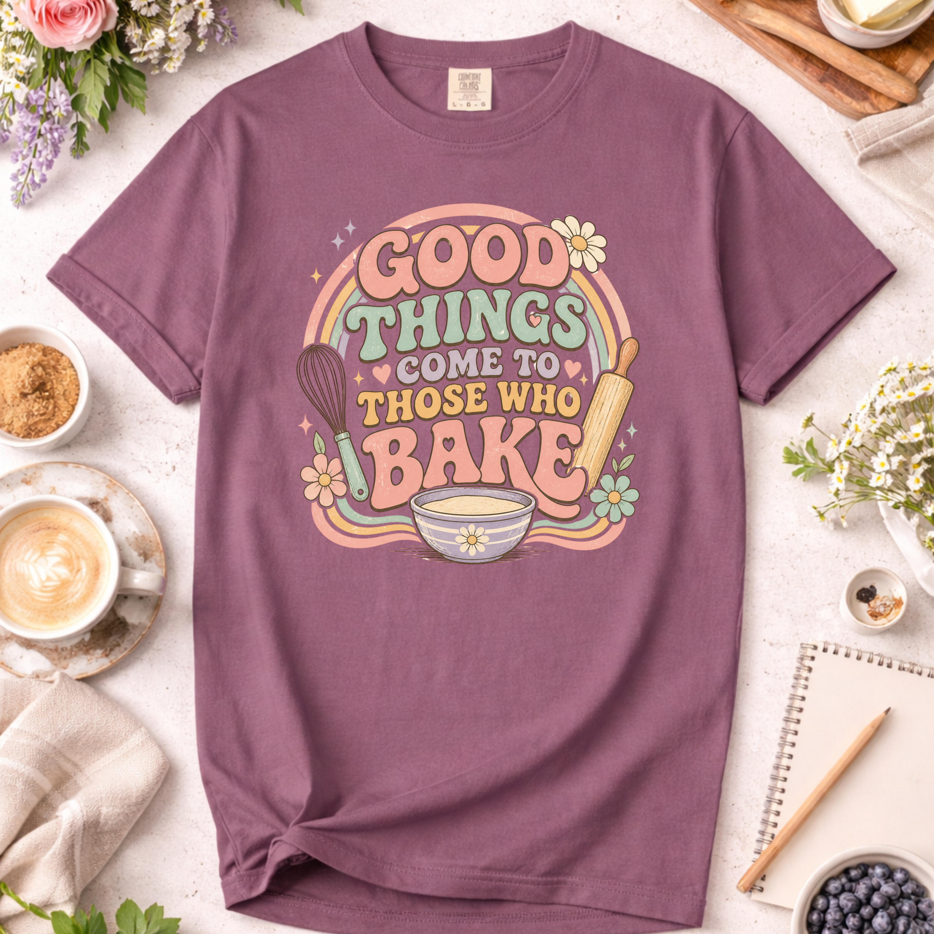 Pastel Good Things Baking T-Shirt