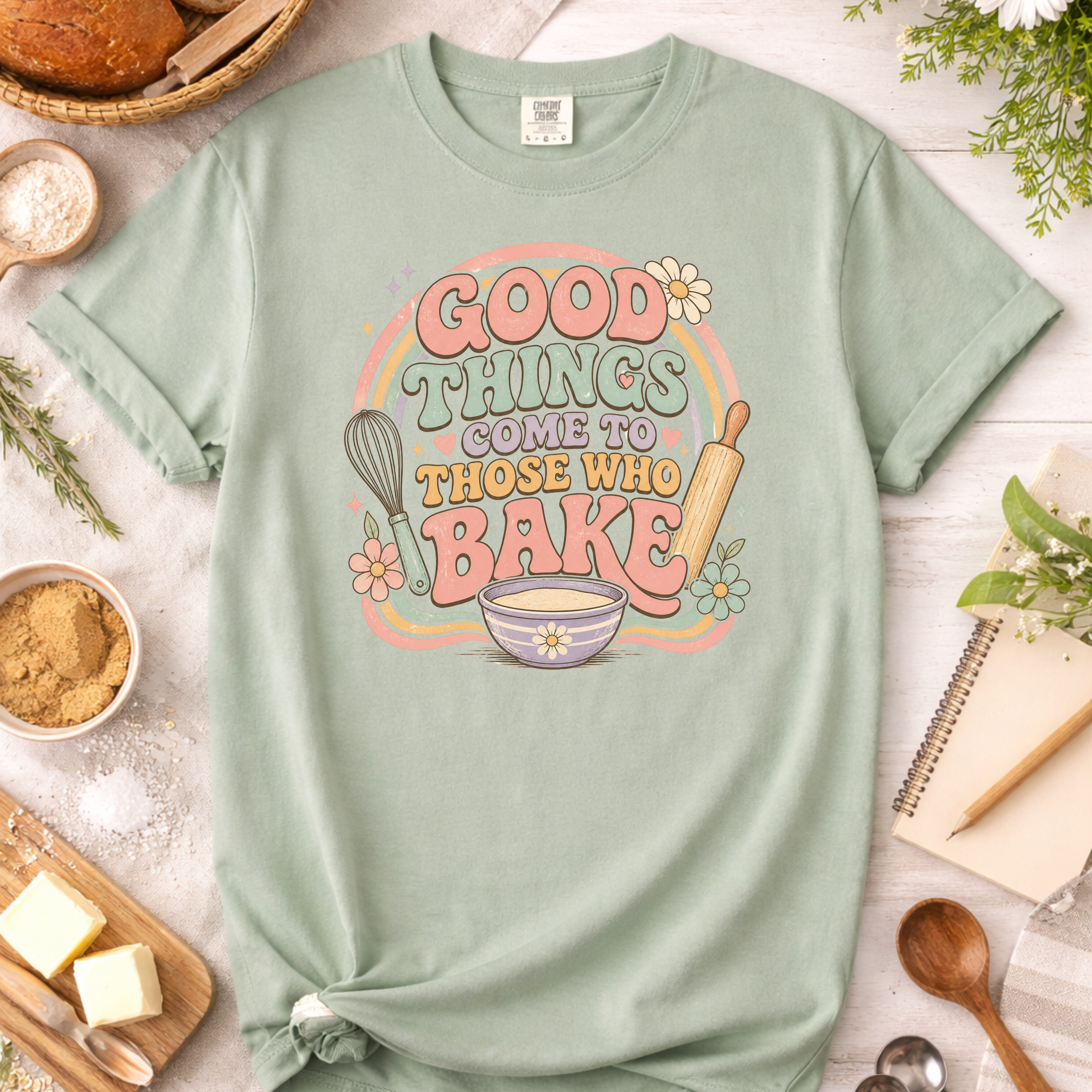 Pastel Good Things Baking T-Shirt