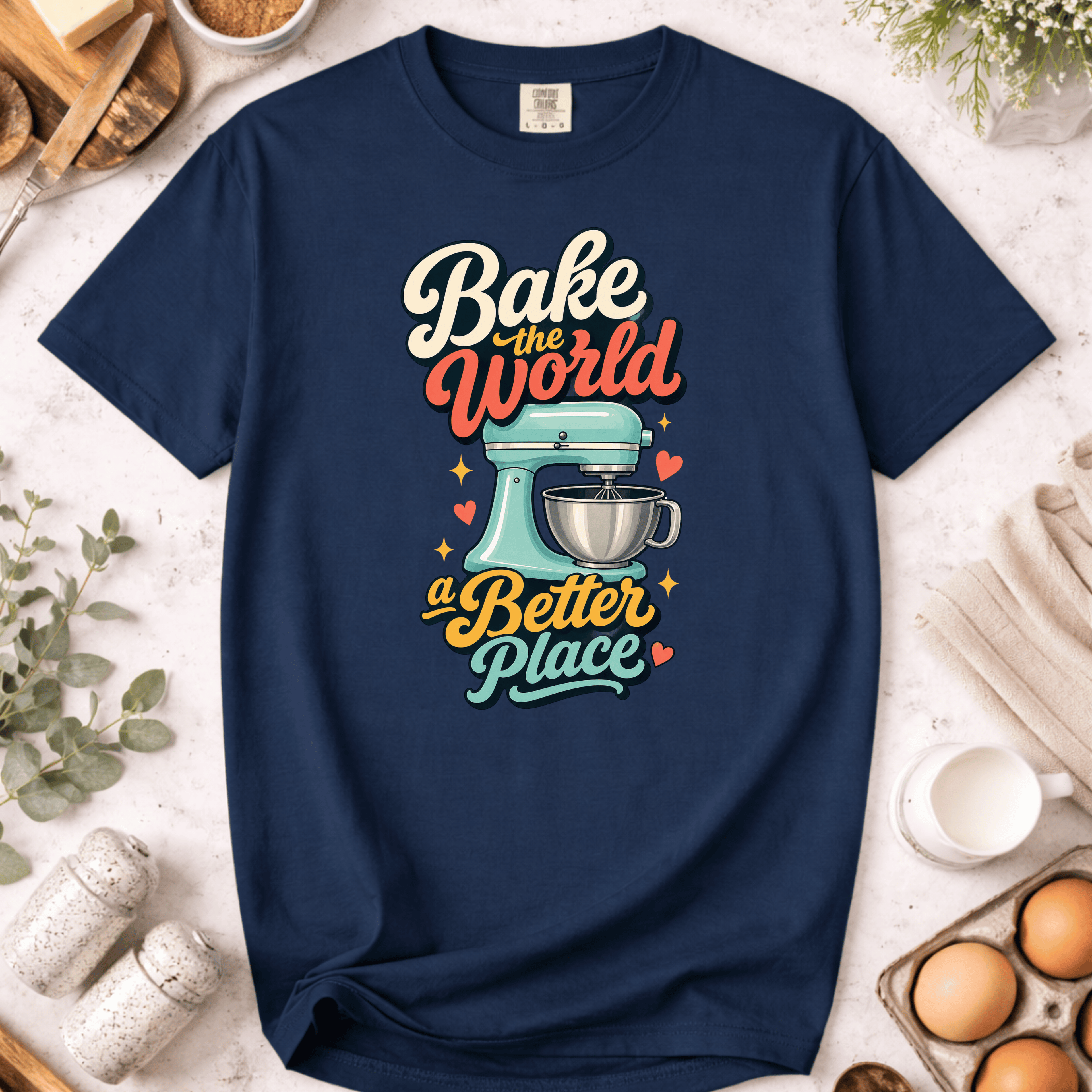Vintage Bake the World a Better Place T-Shirt