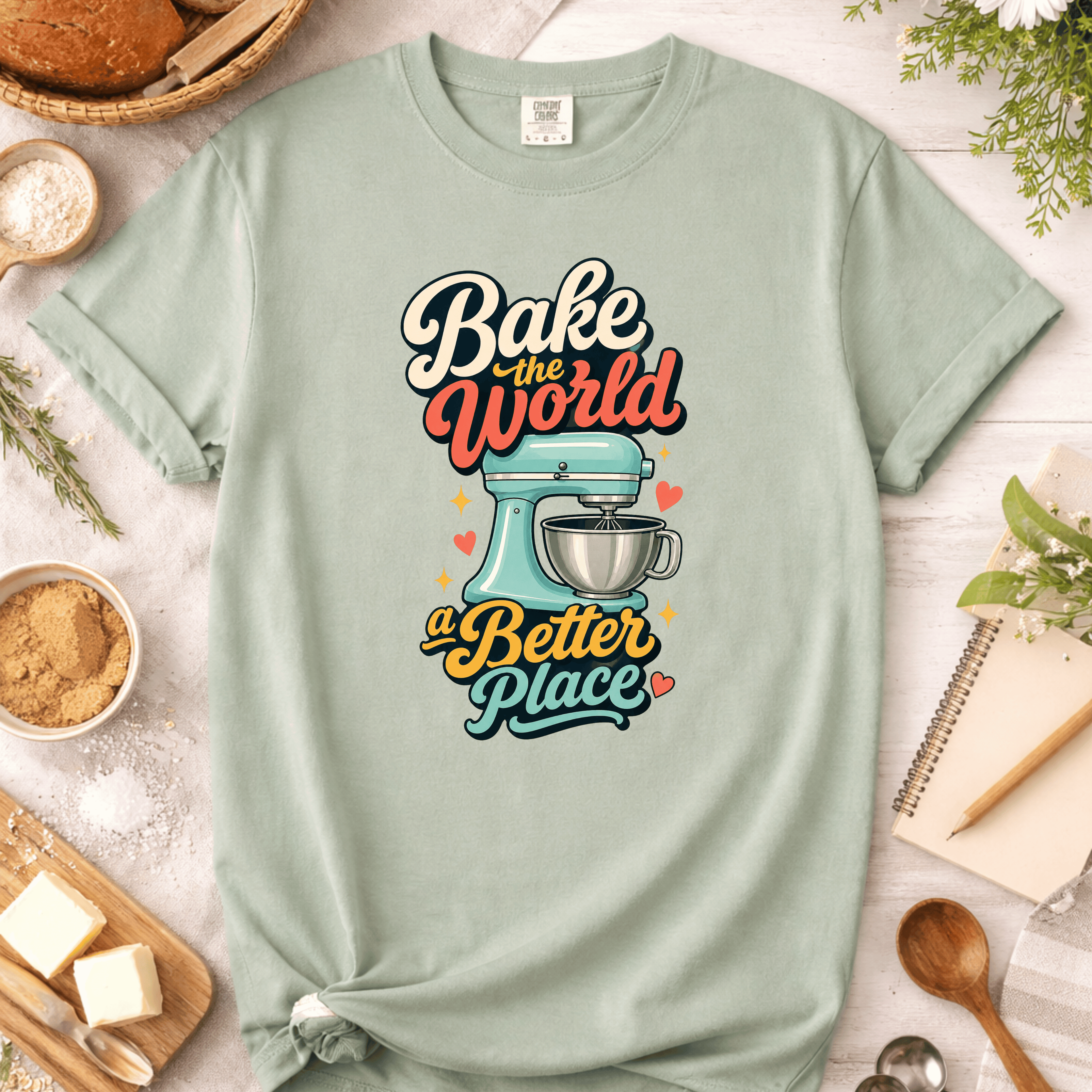 Vintage Bake the World a Better Place T-Shirt