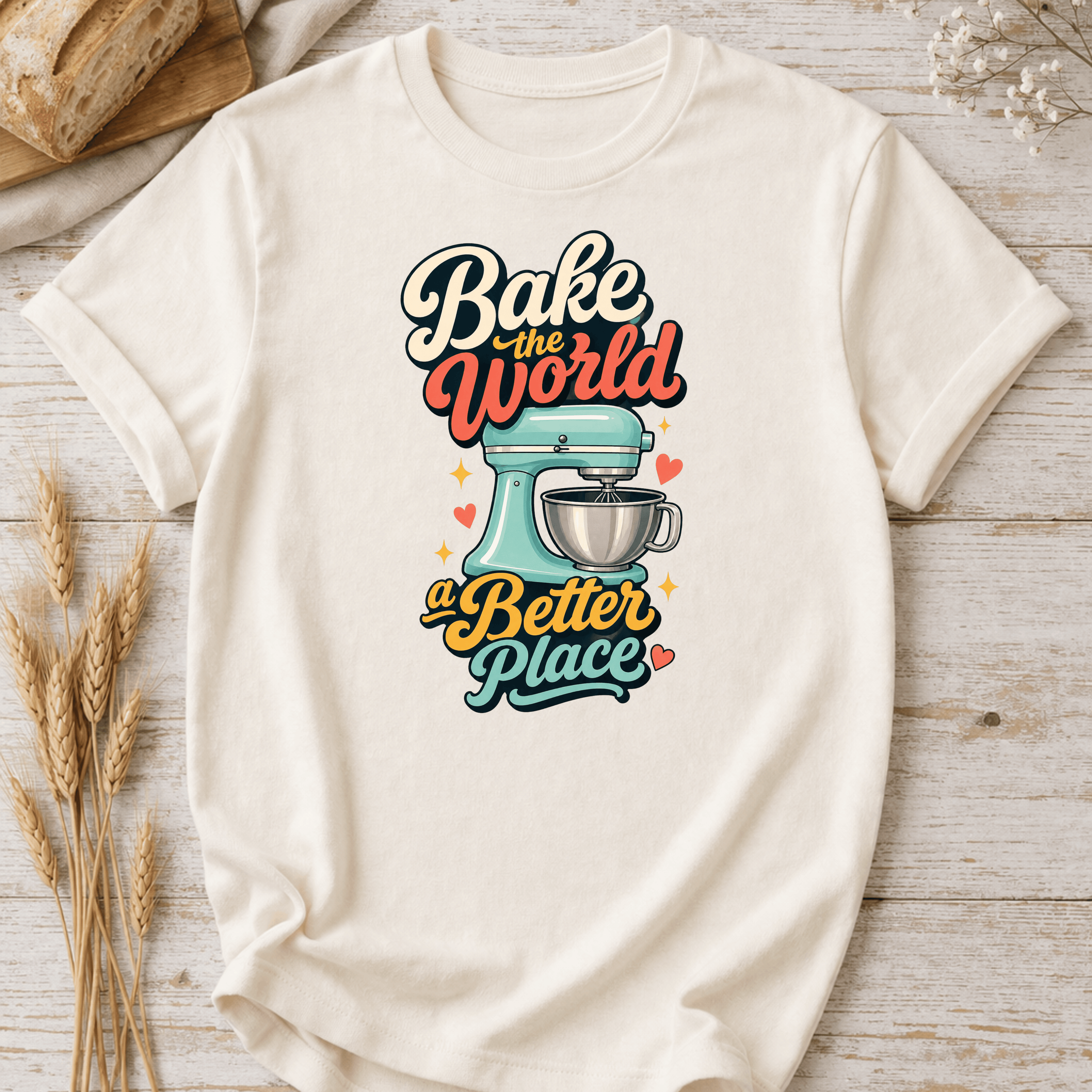 Vintage Bake the World a Better Place T-Shirt