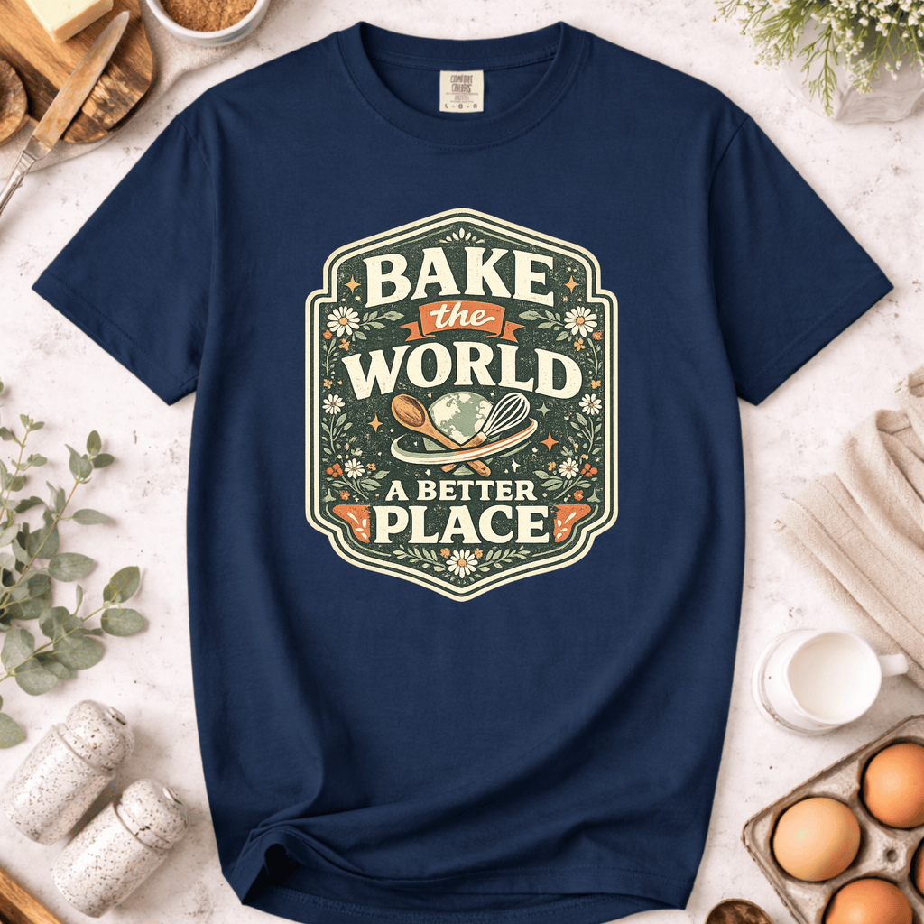 Bake the World a Better Place Badge T-Shirt
