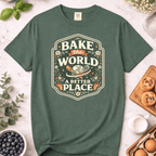 Bake the World a Better Place Badge T-Shirt