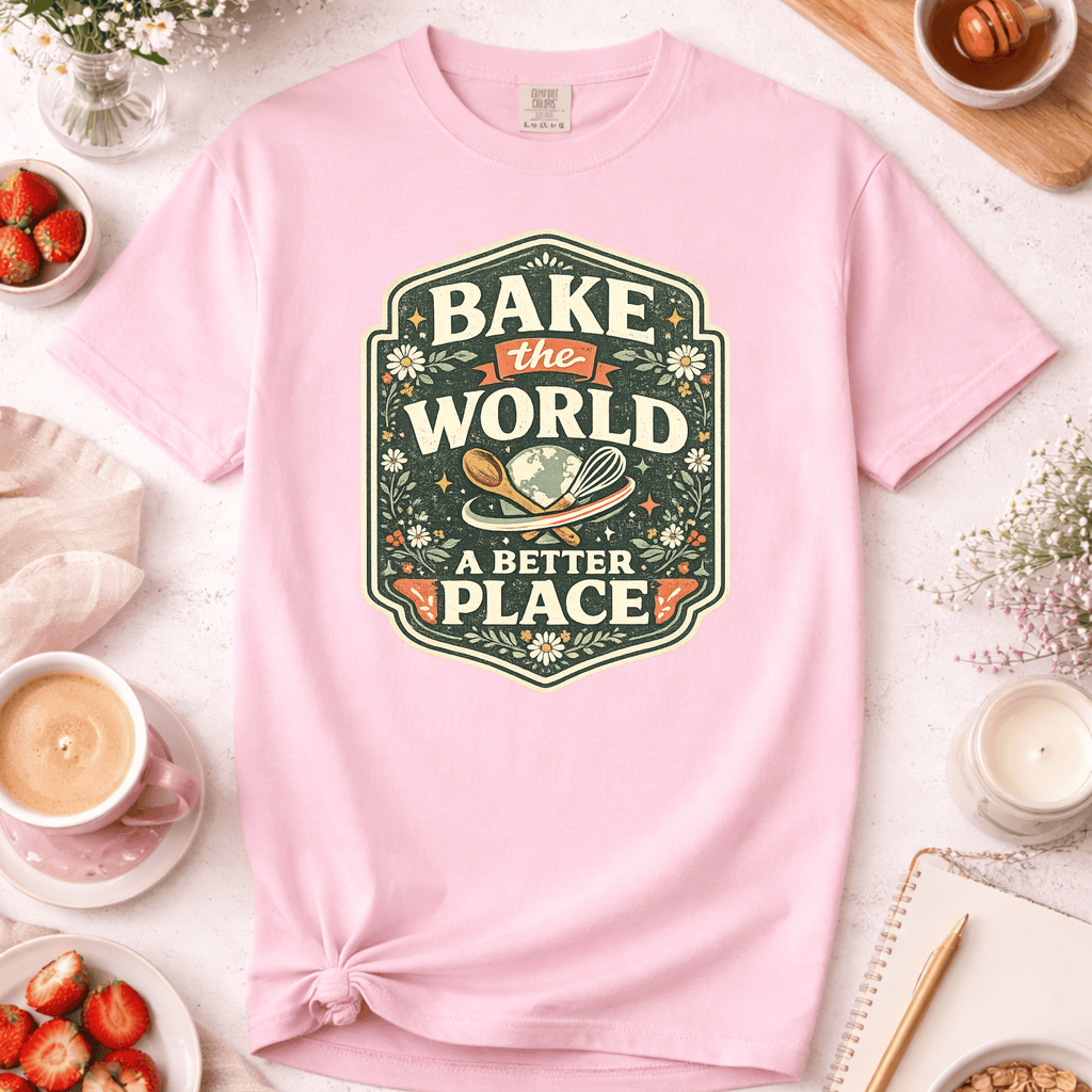 Bake the World a Better Place Badge T-Shirt