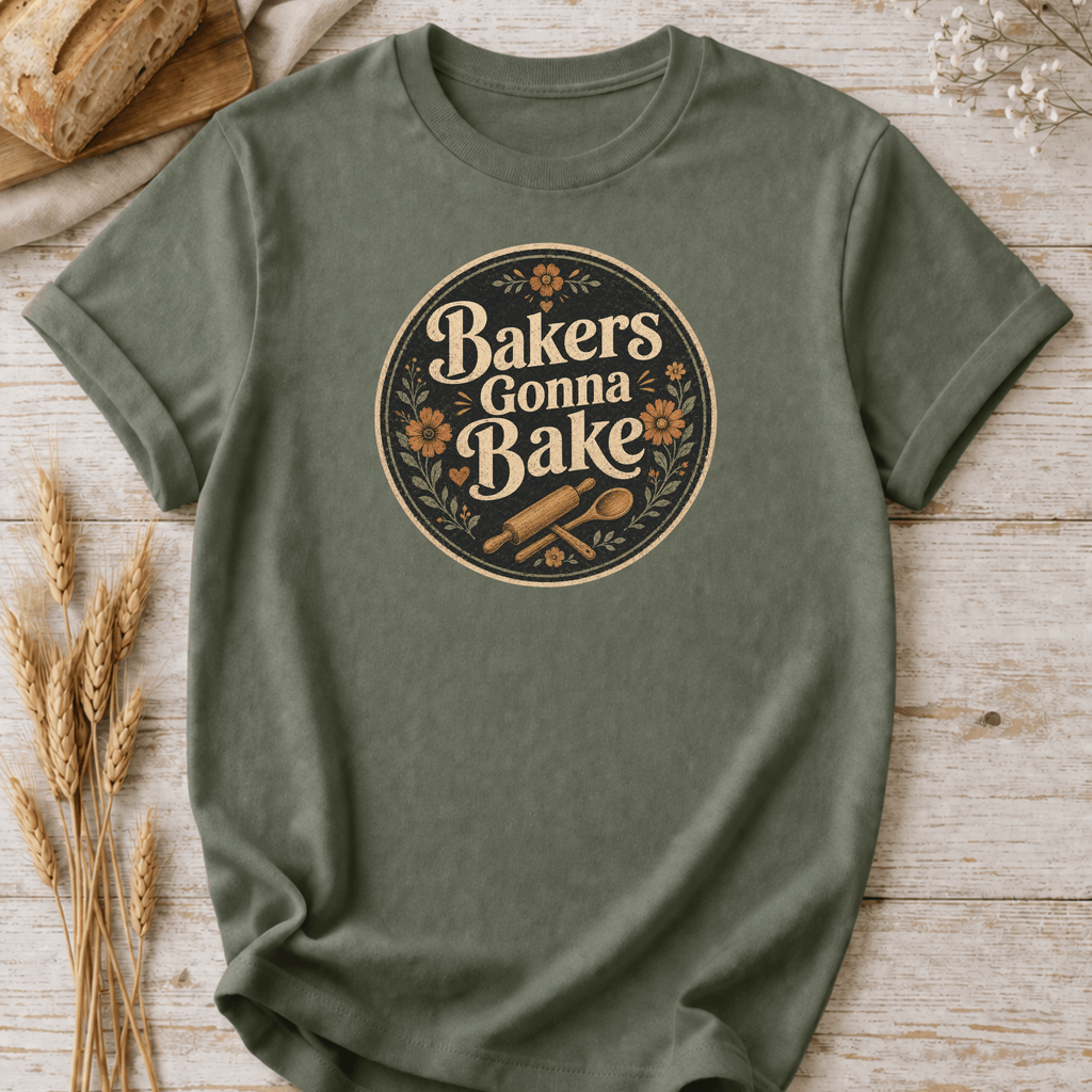 Bakers Gonna Bake Badge T-Shirt