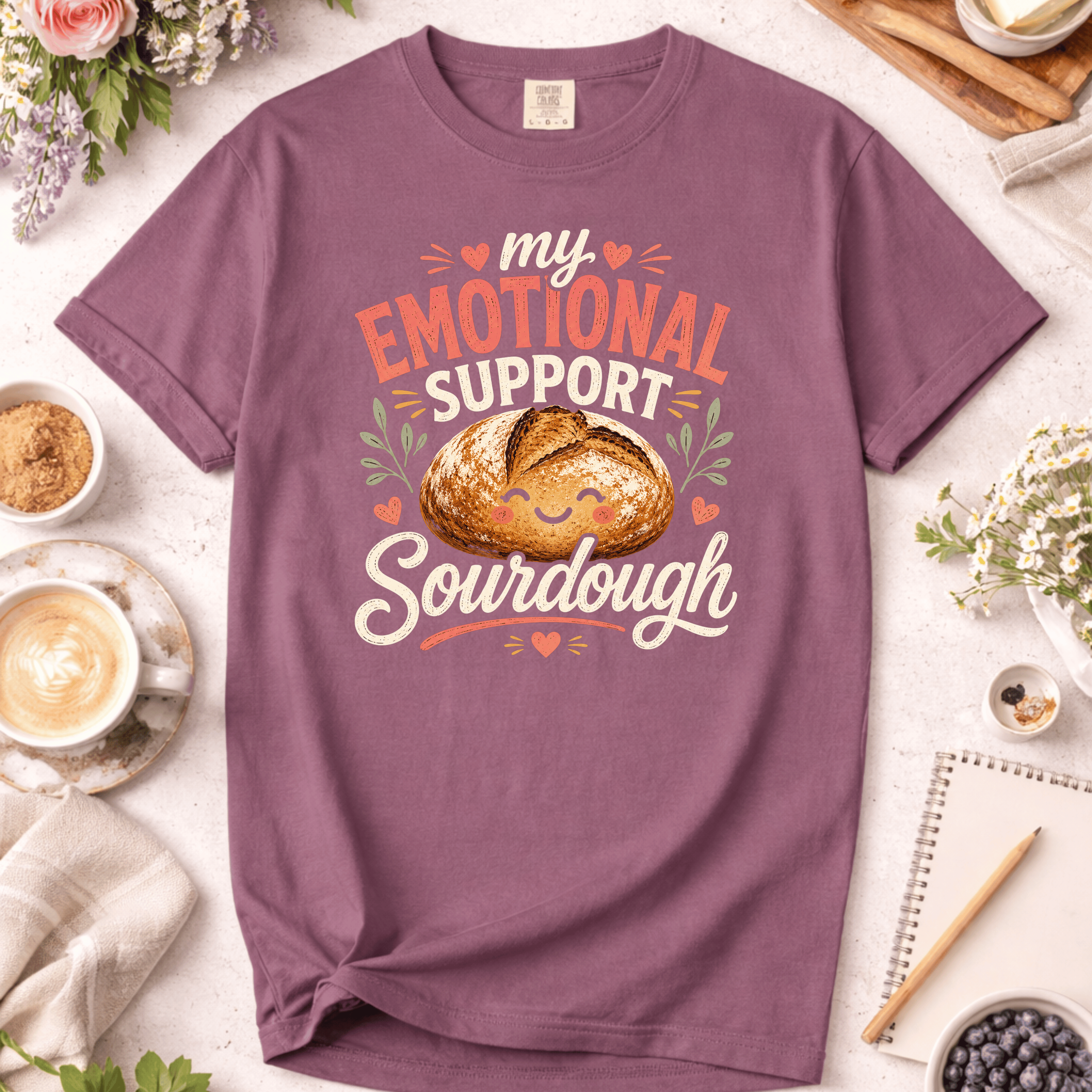 My Emotional Support Sourdough T-Shirt