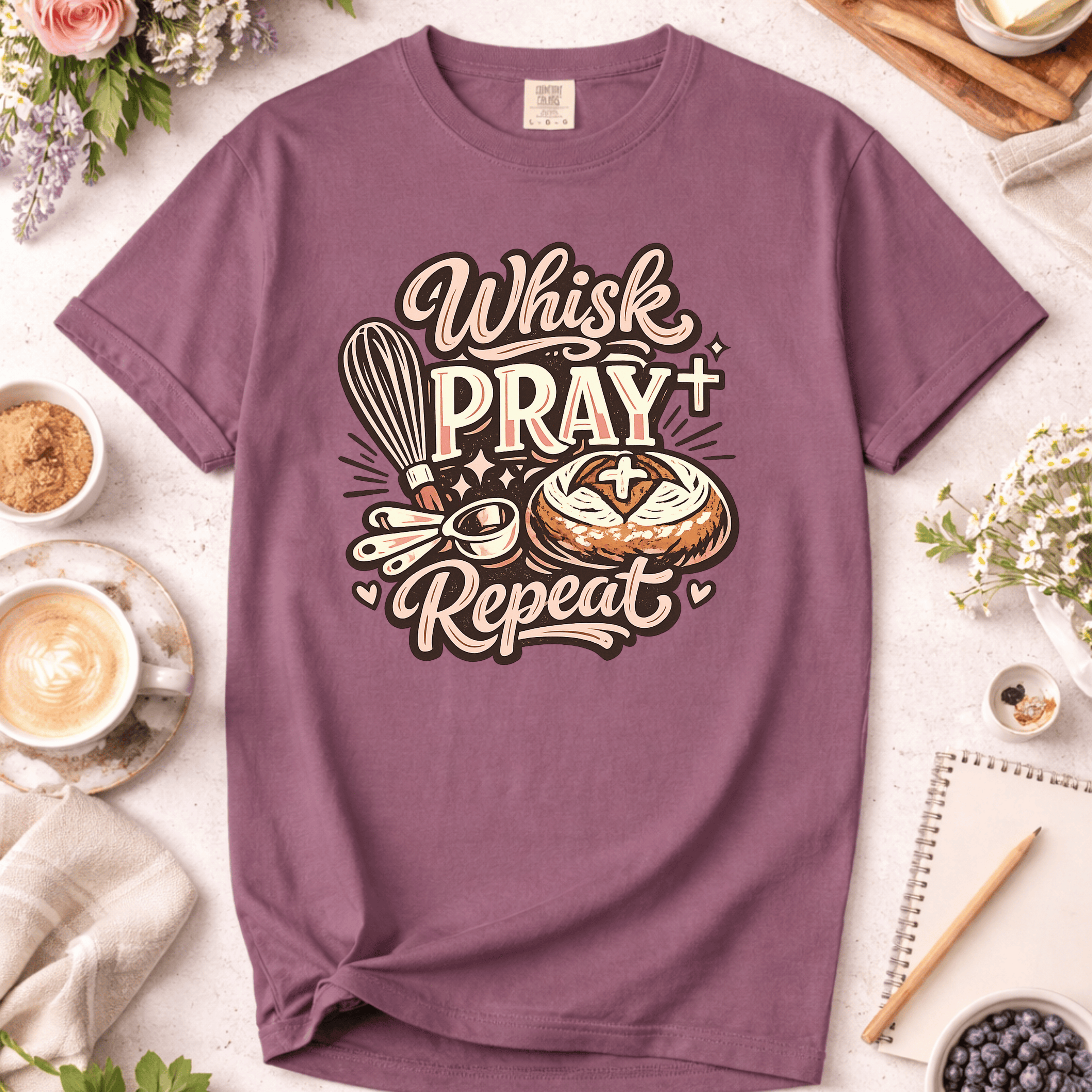 Whisk Pray Repeat T-Shirt