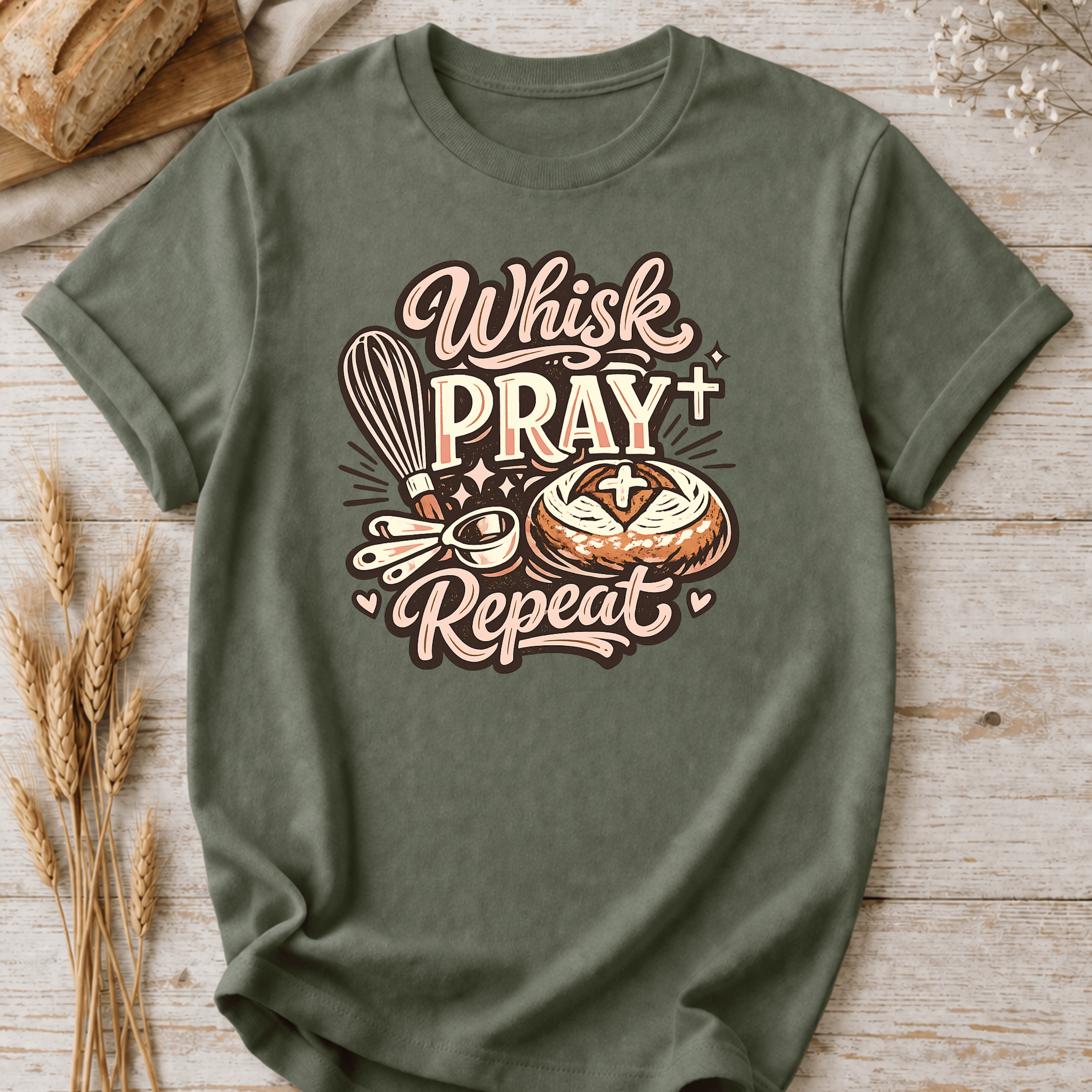 Whisk Pray Repeat T-Shirt