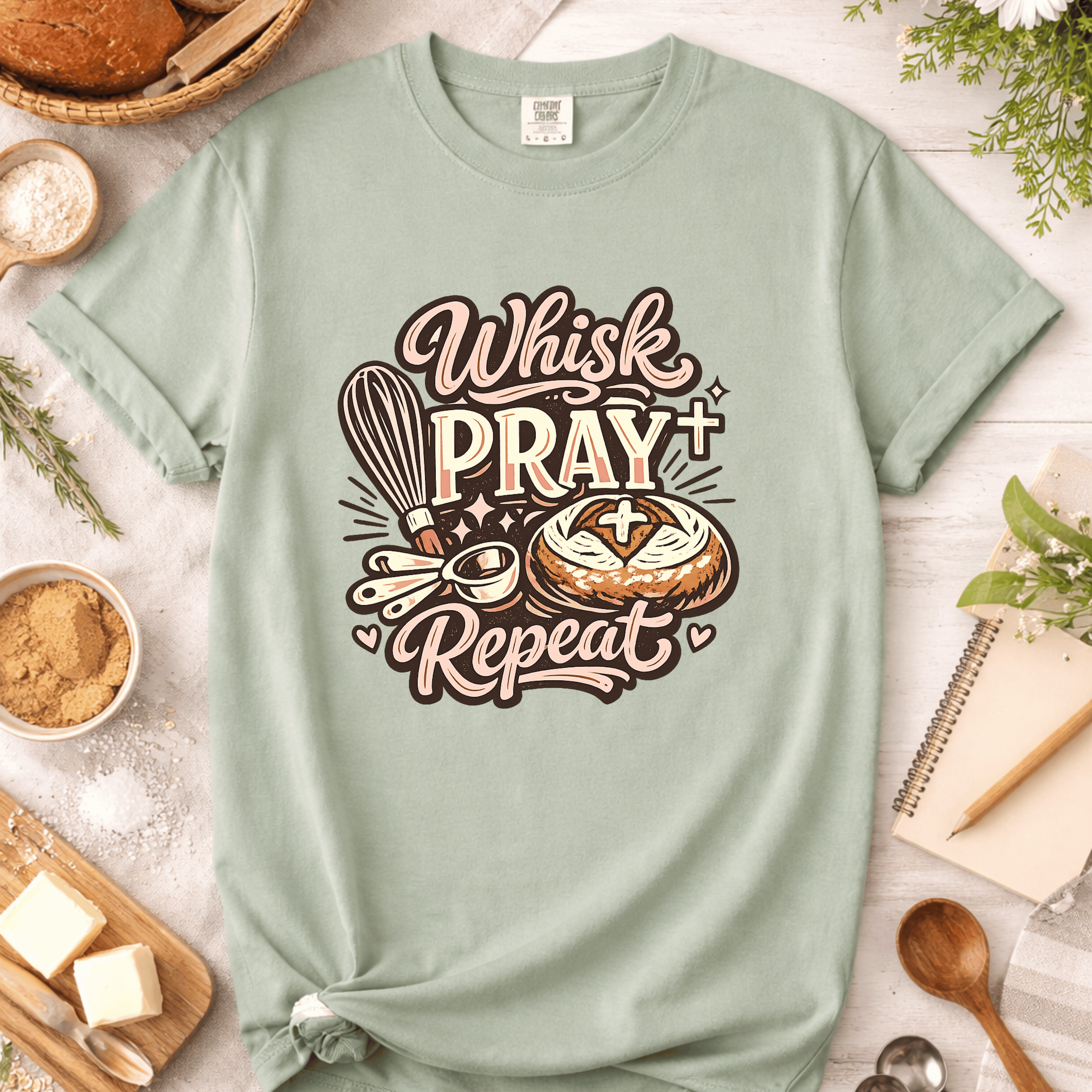 Whisk Pray Repeat T-Shirt
