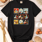 Vibrant Silly Goose Baking Stamps T-Shirt