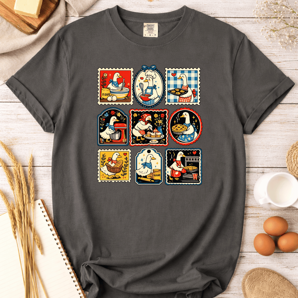 Vibrant Silly Goose Baking Stamps T-Shirt