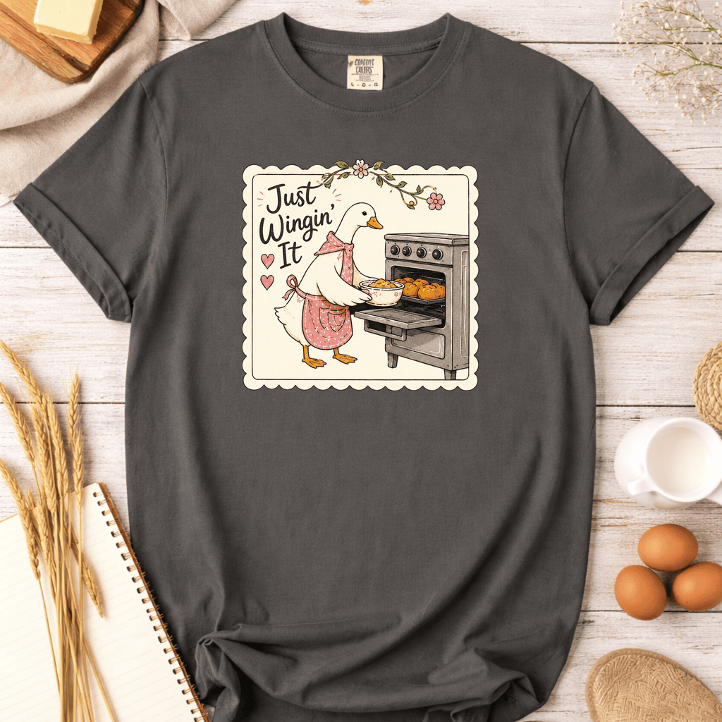 Just Wingin' It Baking Goose T-Shirt
